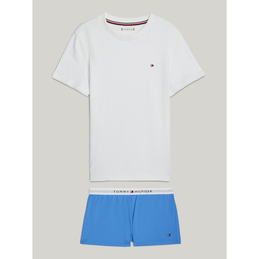 Tommy Hilfiger Underwear Pyjama »SS SHORT PJ SET BASICS«, (Set, 2 tlg.), Kinder bis 16 Jahre