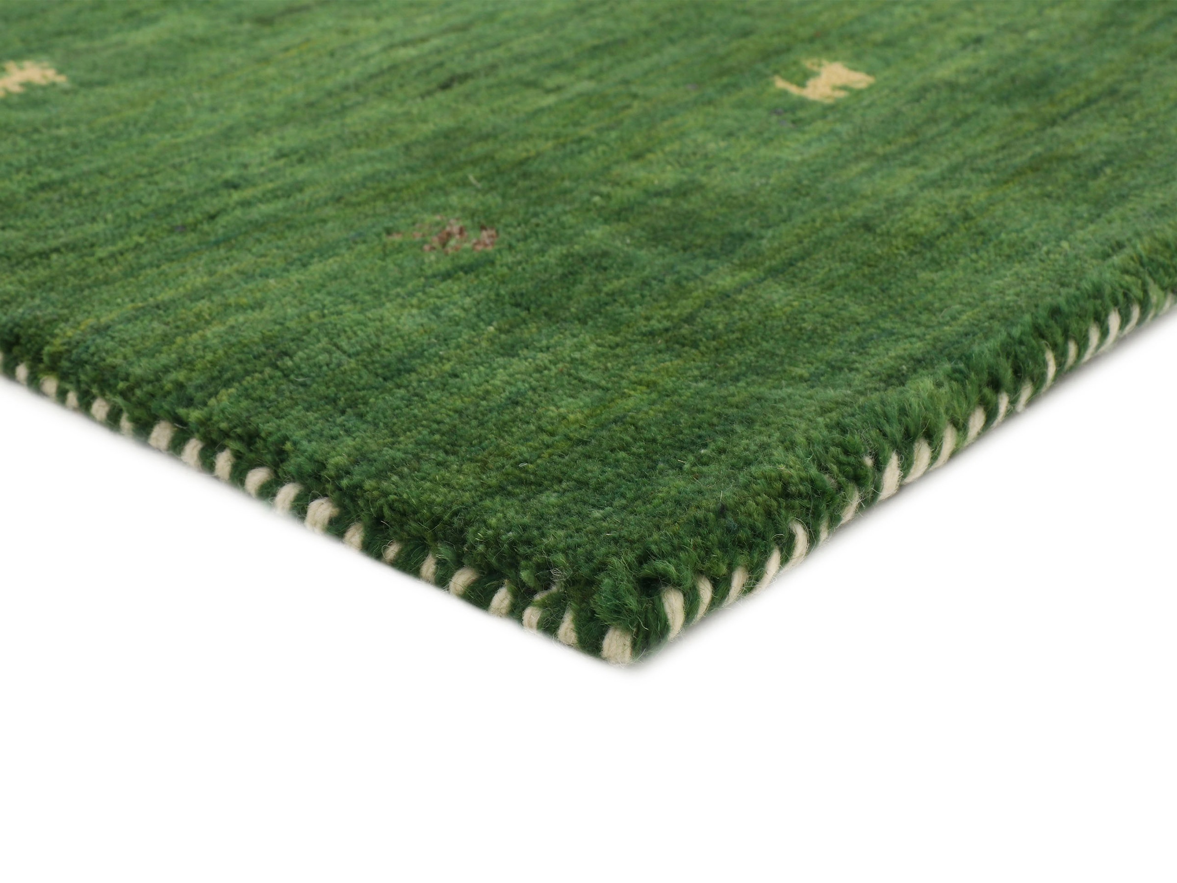 carpetfine Wollteppich »Gabbeh Uni, auch als Läufer erhältlich«, rechteckig, 15 mm Höhe, reine Wolle, handgewebt, Gabbeh Loom Tiermotiv, große Farbauswahl