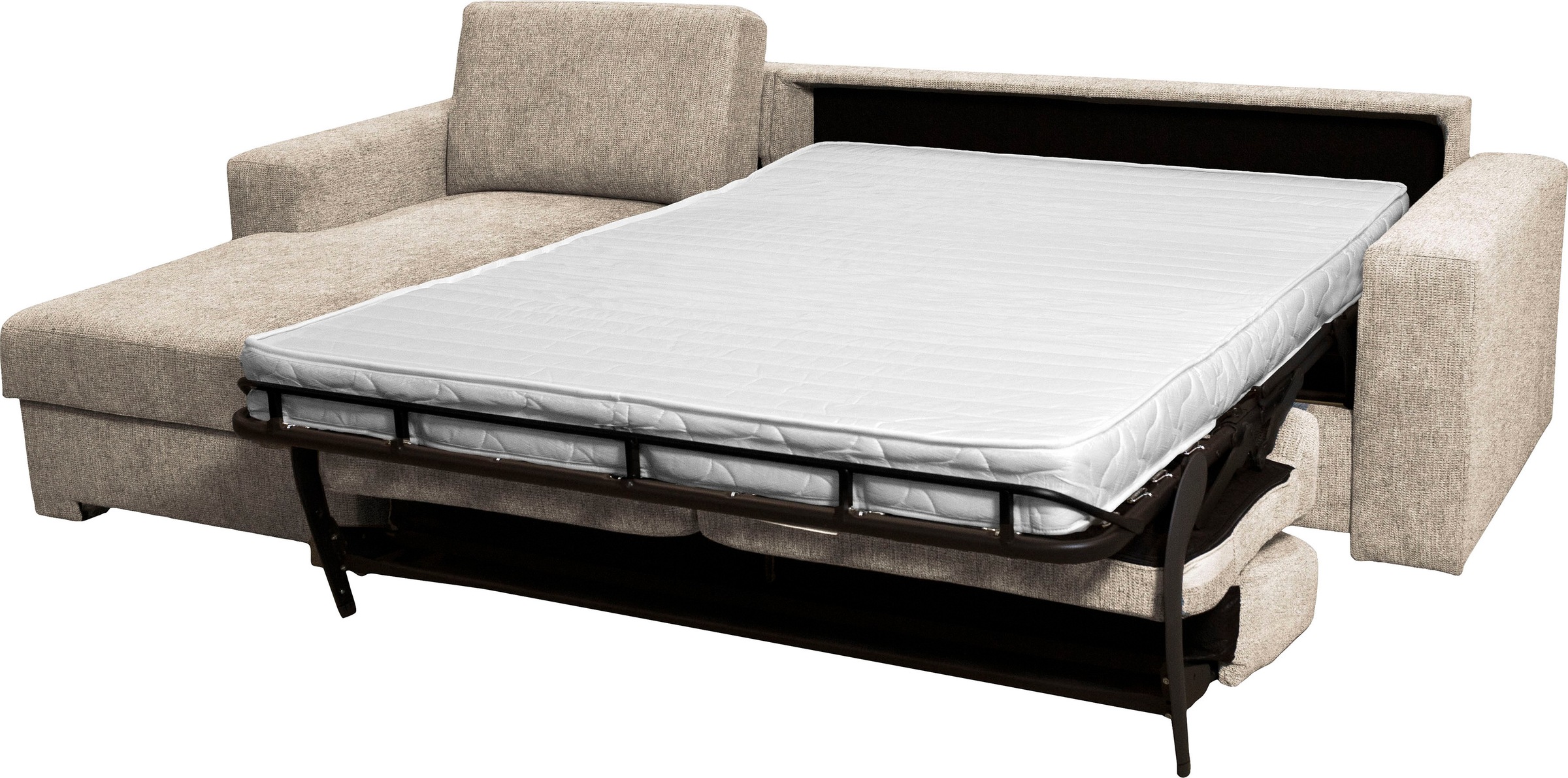 Home affaire Ecksofa Roma "L" Dauerschlaffunktion, mit Unterfederung, Matratzenhöhe 14cm, Liegemaße ca 163x198 cm, L-Form