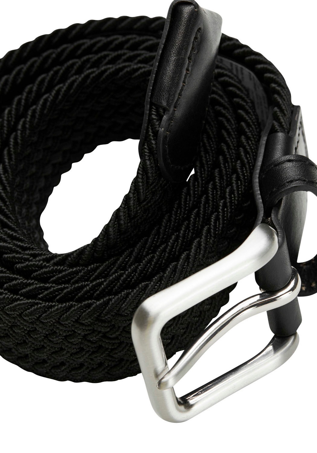 Jack & Jones Stretchgürtel "JACSPRING WOVEN BELT NOOS" mit silberfarbener S günstig online kaufen