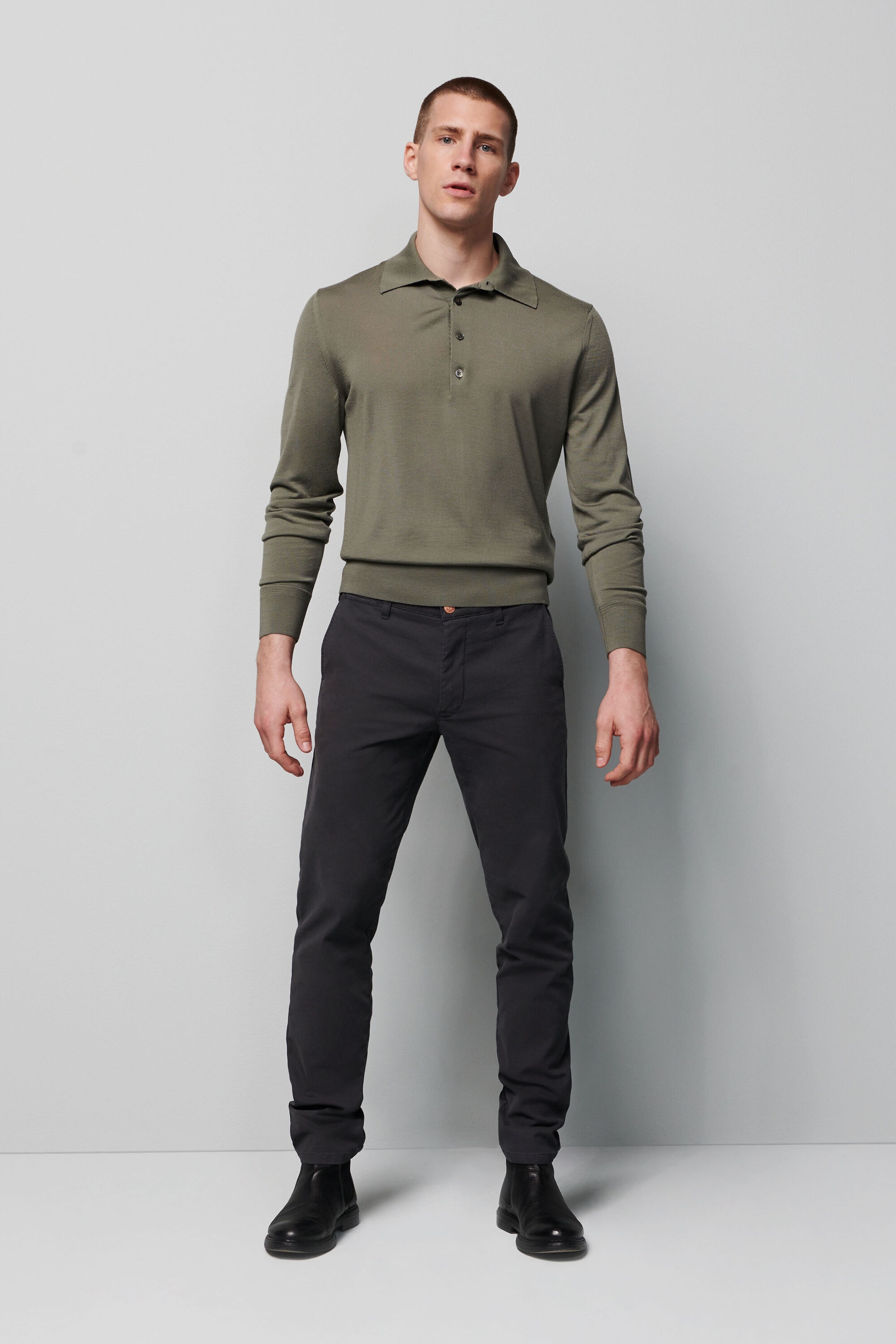 MEYER Chinos »M5 Chino«, im unifarbenem Design