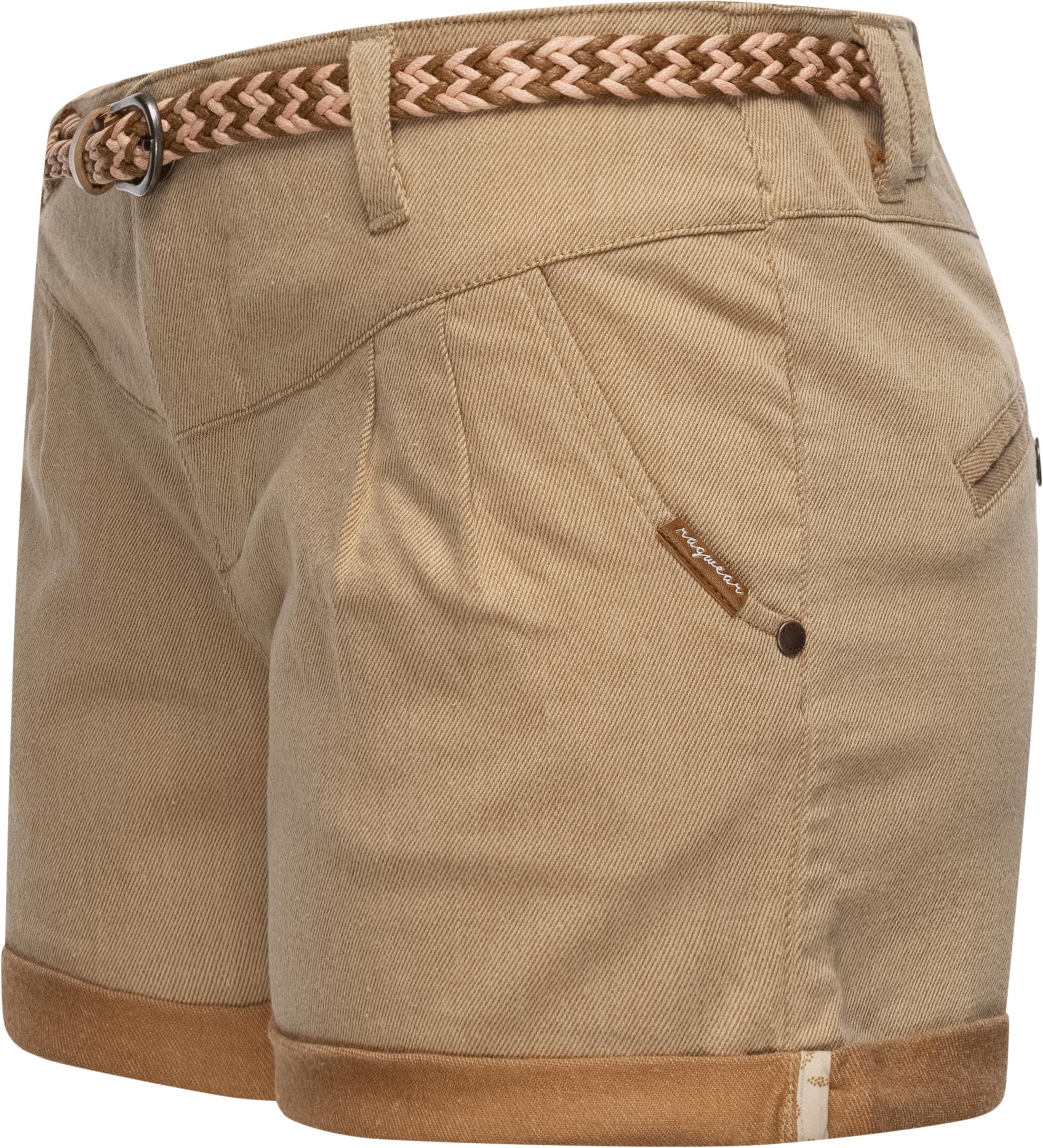 Ragwear Chinoshorts »Heaven A«, kurze Hose mit hochwertigem Flechtgürtel