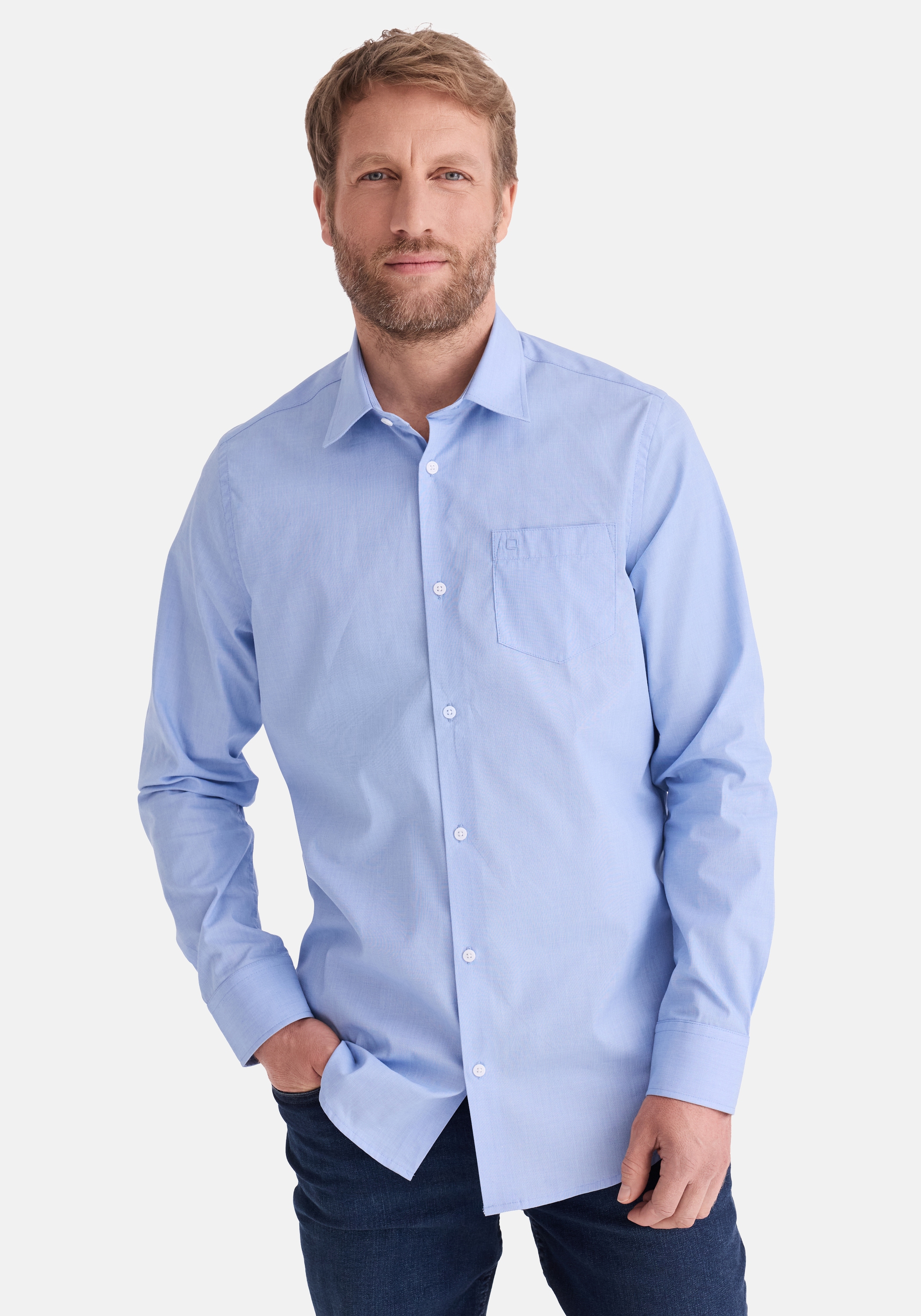Stooker Men "HUGH Hemd Langarm Regular Fit" Langarm Hemd Regular Fit für Herren