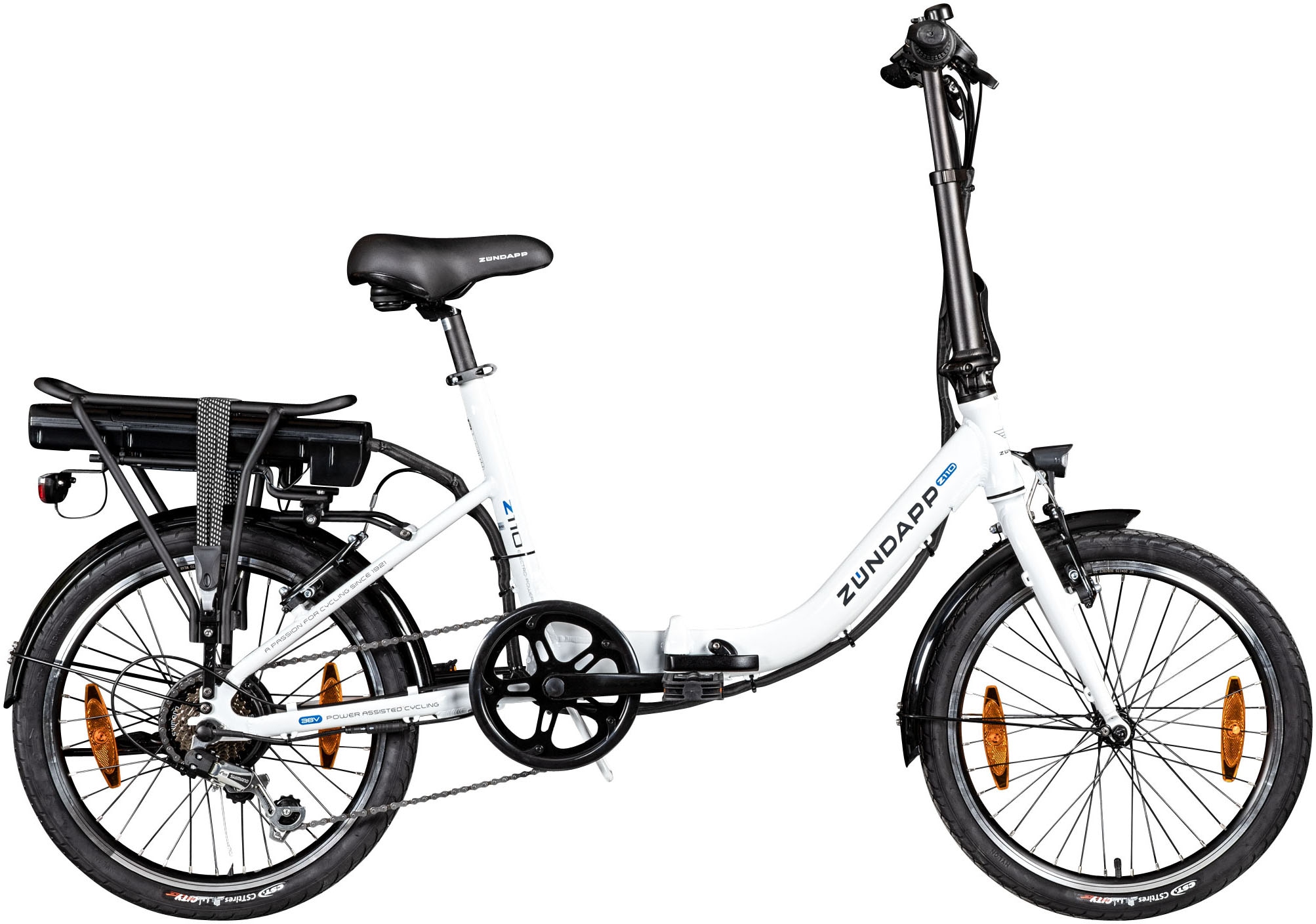 Zündapp E-Bike "Z110", 7 Gang, Shimano, RD-TY21 Tourney, Heckmotor 250 W, Pedelec, Elektrofahrrad für Damen u. Herren