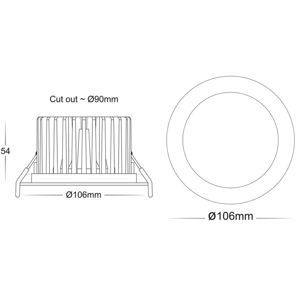 Havit Lighting LED Deckenleuchte »ORA«, LED fest integriert, hohe Schutzklasse IP44