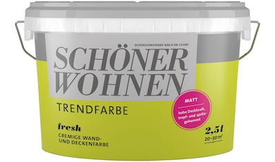 SCHÖNER WOHNEN-Kollektion Wand- und Deckenfarbe »Trendfarbe«, 2,5 Liter, Fresh,... kaufen