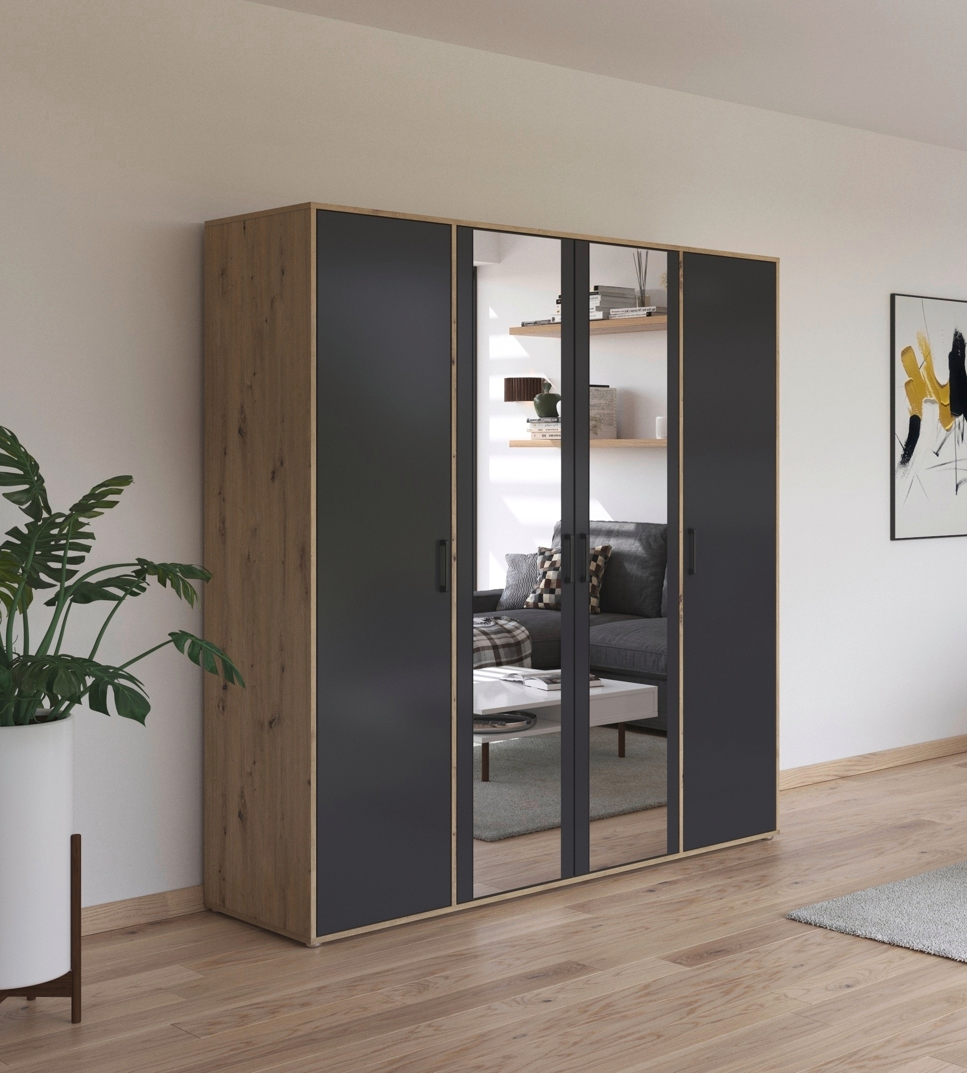 rauch Drehtürenschrank "Kleiderschrank Schrank Garderobe Wäscheschrank VOYA günstig online kaufen