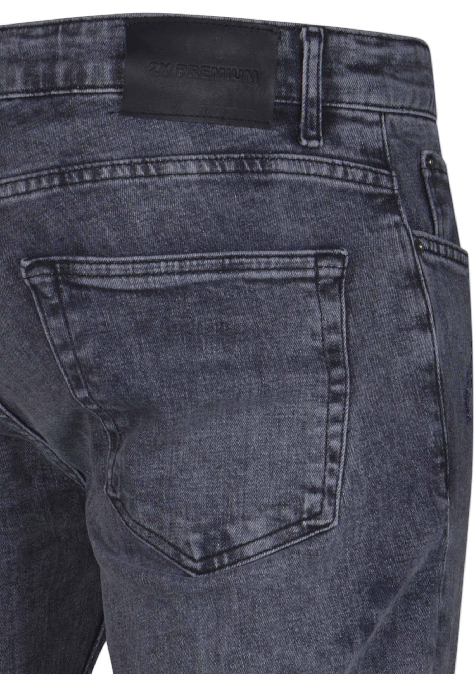 2Y Premium Tapered Fit Jeans Anthracite 32 3
