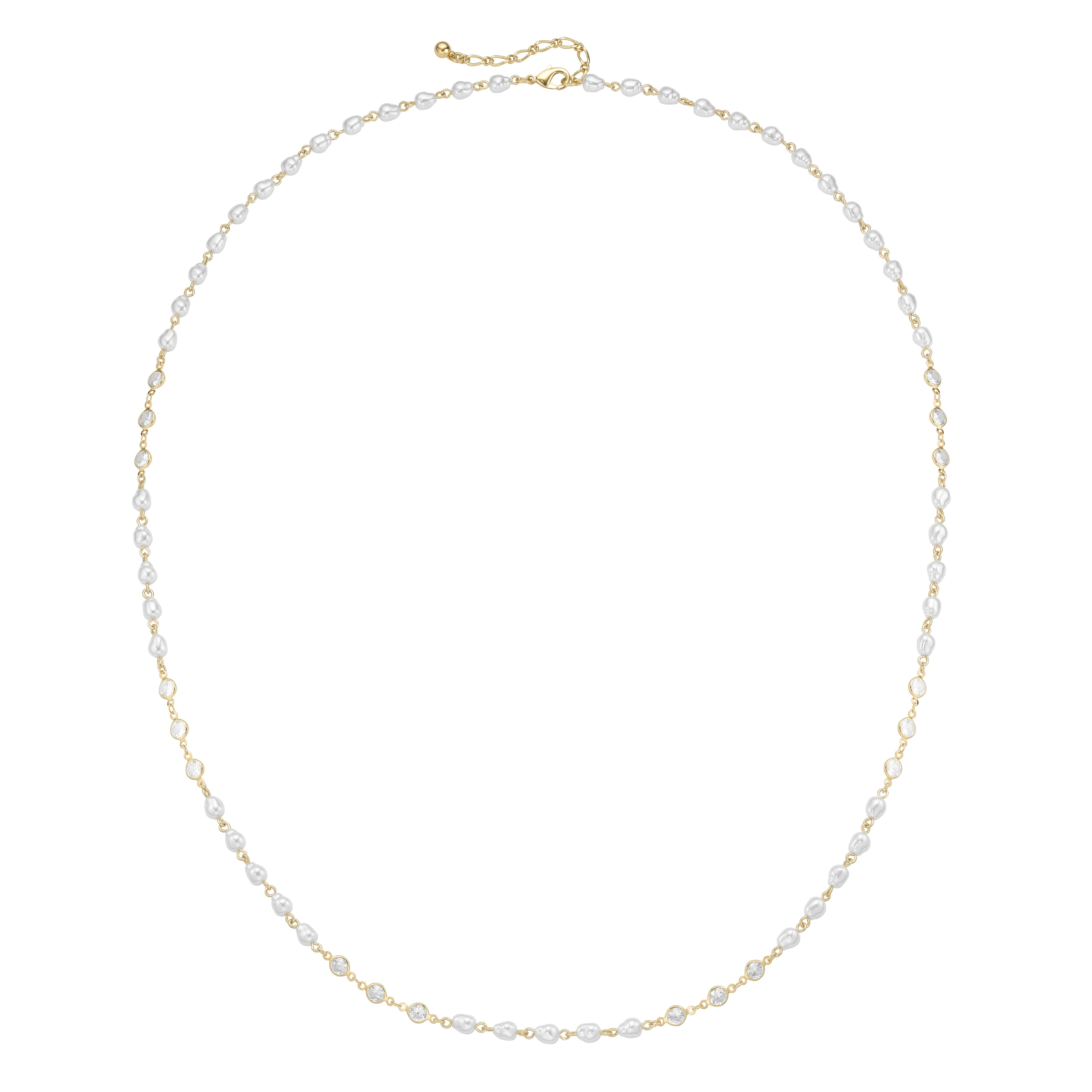 Firetti Collier »Schmuck Geschenk Halsschmuck Halskette« mit Kristallstein - mit Kunststoffperle