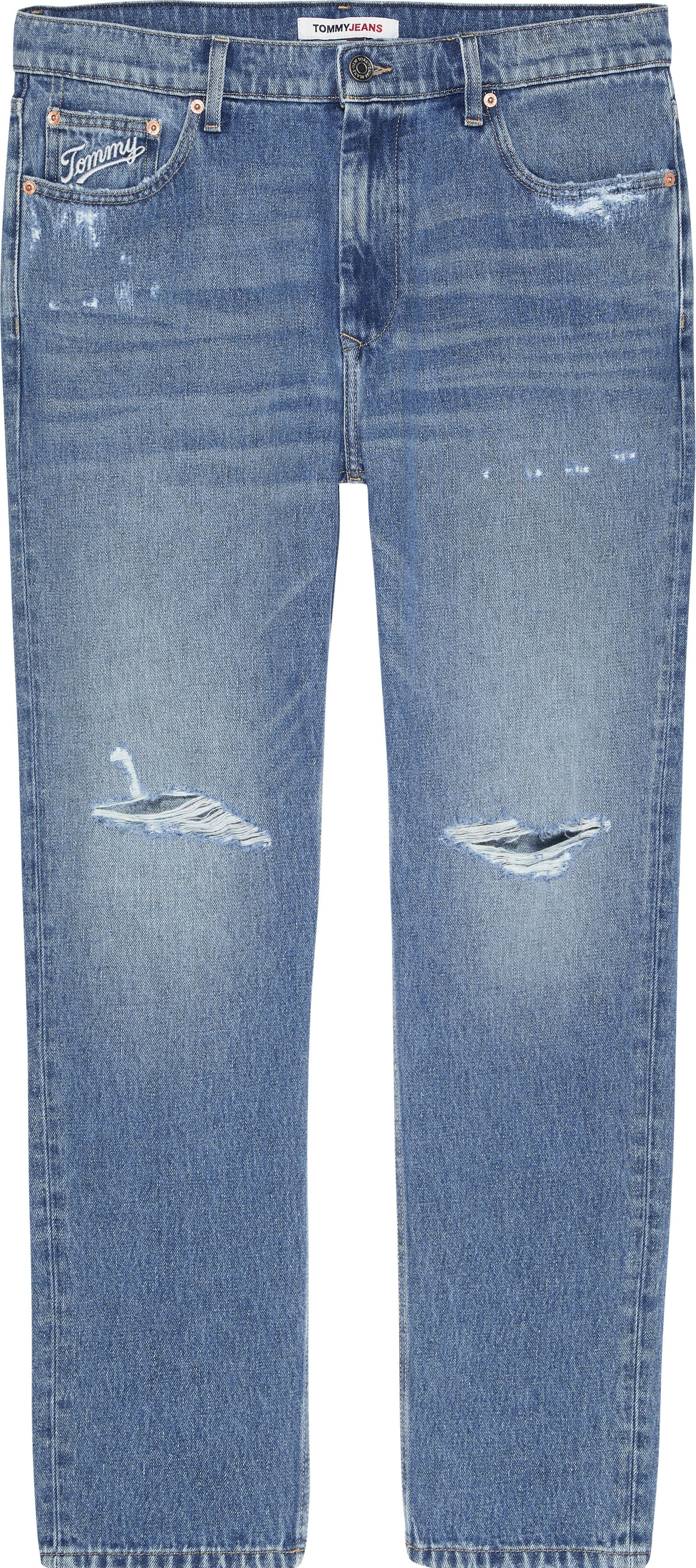 tommy jeans -  Dad-Jeans "DAD JEAN RGLR TPRD AG8013", mit Markenlabel