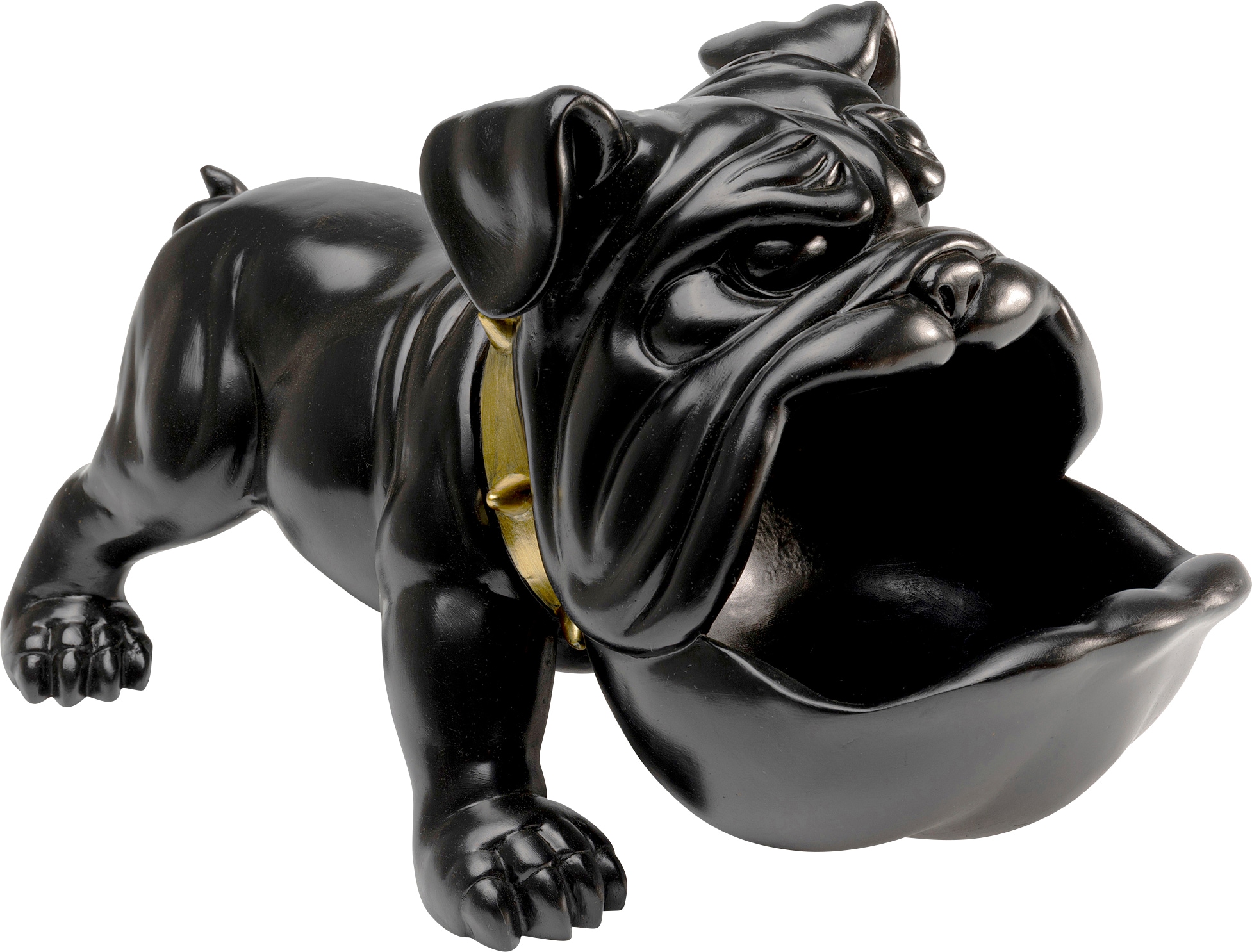 Kare Design Dekofigur "Hungry Dog Schwarz 37cm"