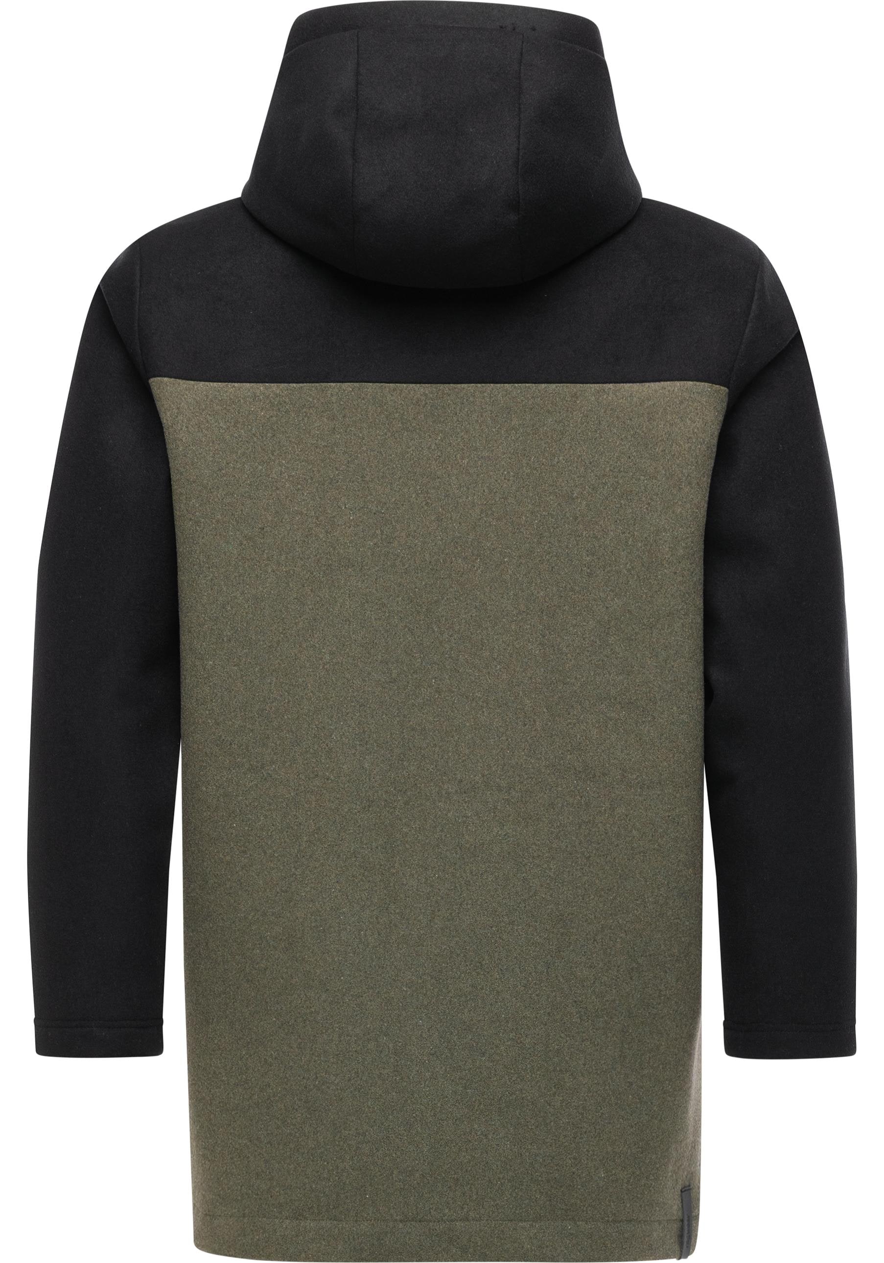 Ragwear Dufflecoat »Dorvan YOUMODO«, Funktionaler Herren Fleece-Mantel