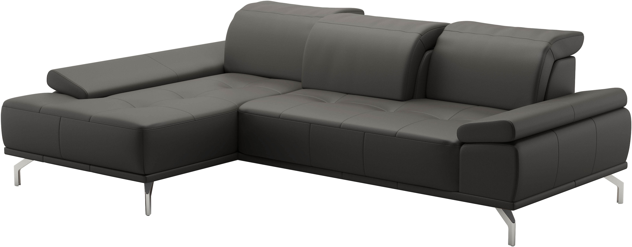Places of Style Ecksofa »Caluna«, Inkl.Sitztiefenverstellung, wahlweise mit Kopf- und Armteilverstellung