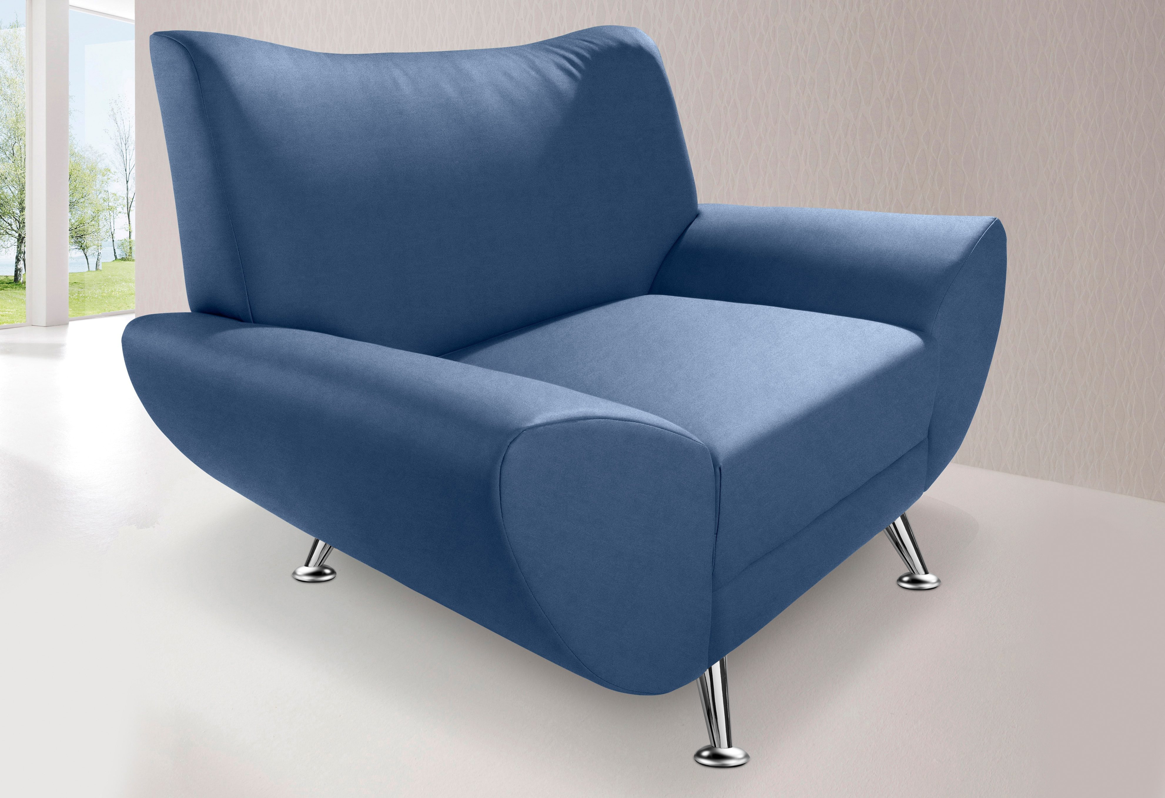 Home affaire Sessel "Saltare elegant und komfortabel, toller Designfuß, Breite 112cm"