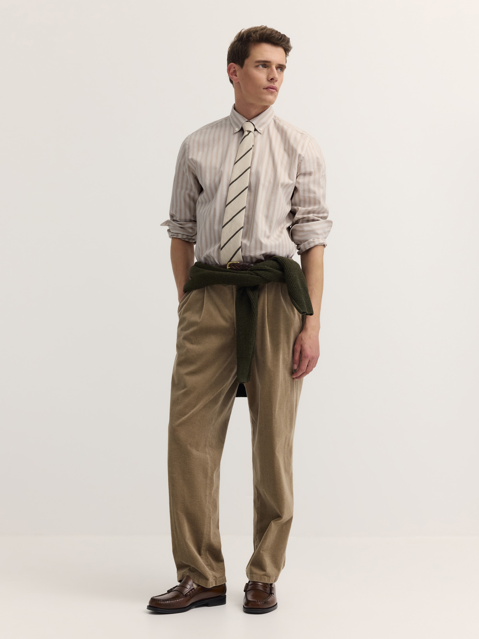 bugatti Langarmhemd »Modern Fit« Modern Fit Poplin Button-Down-Kragen
