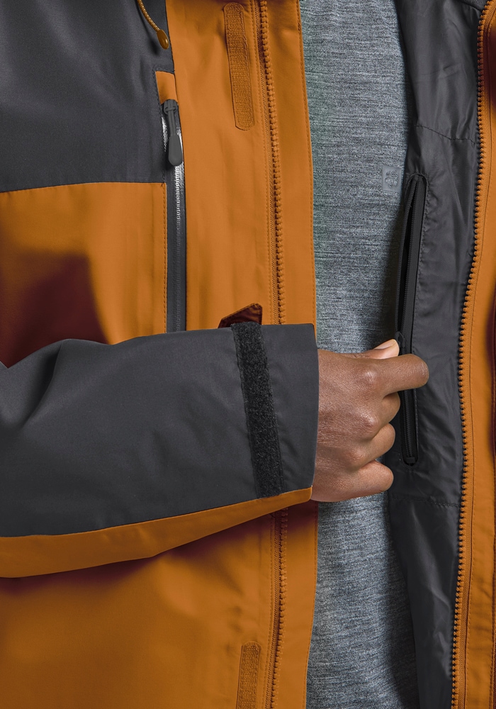 Jack Wolfskin Funktionsjacke »JASPER 2L JKT M« mit Kapuze mit abnehmbarer Kapuze, wasserdicht, winddicht
