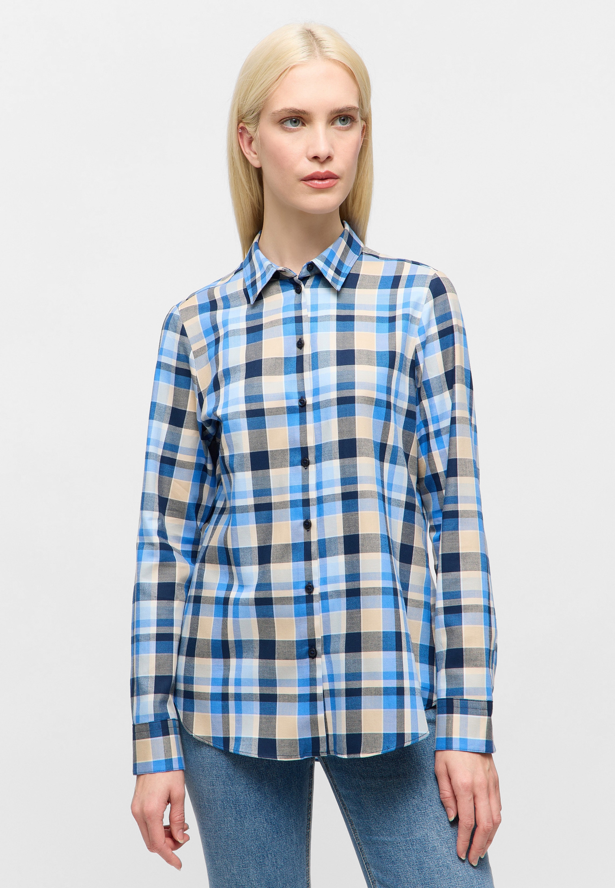 Eterna Hemdbluse "REGULAR FIT" EASY IRON (bügelleicht) günstig online kaufen