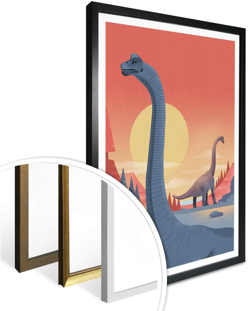 Wall-Art Poster »Brachiosaurus«, Dinosaurier, St.), (1 BAUR bestellen Wandposter | Bild, Wandbild, Poster