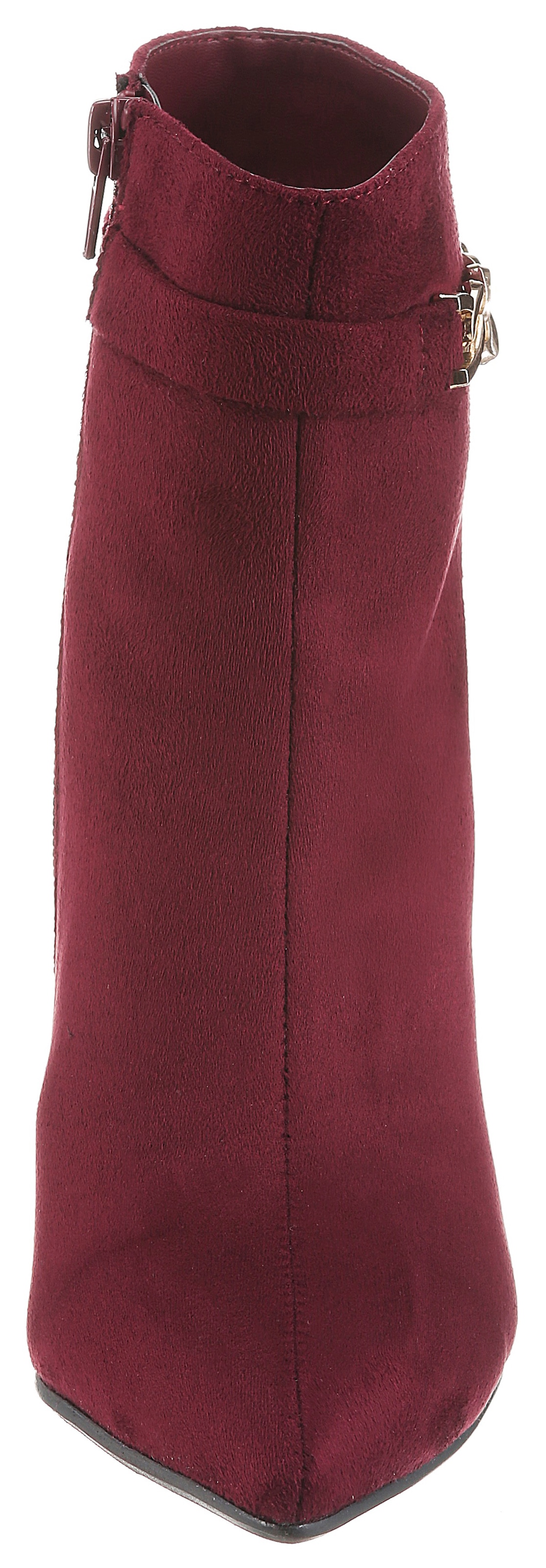 Aniston SHOES Stiefelette  Ankle Boots mit goldener Zierkette - NEUE KOLLEKTION