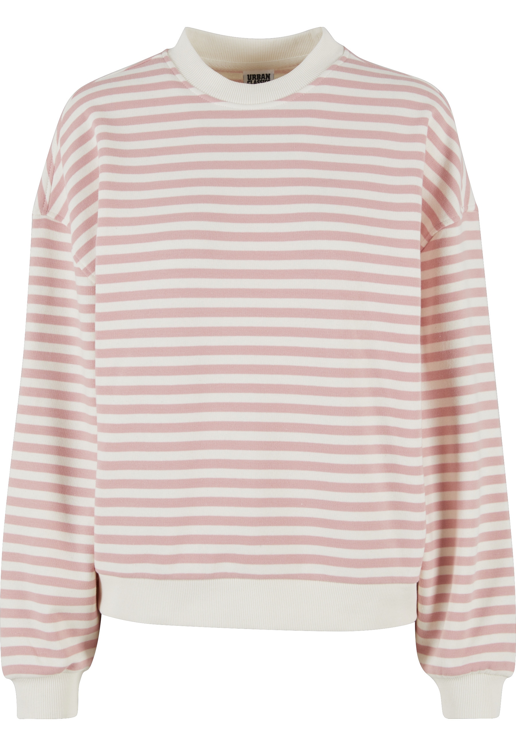 URBAN CLASSICS Sweater "Urban Classics Damen Ladies Oversized Striped Crewn günstig online kaufen