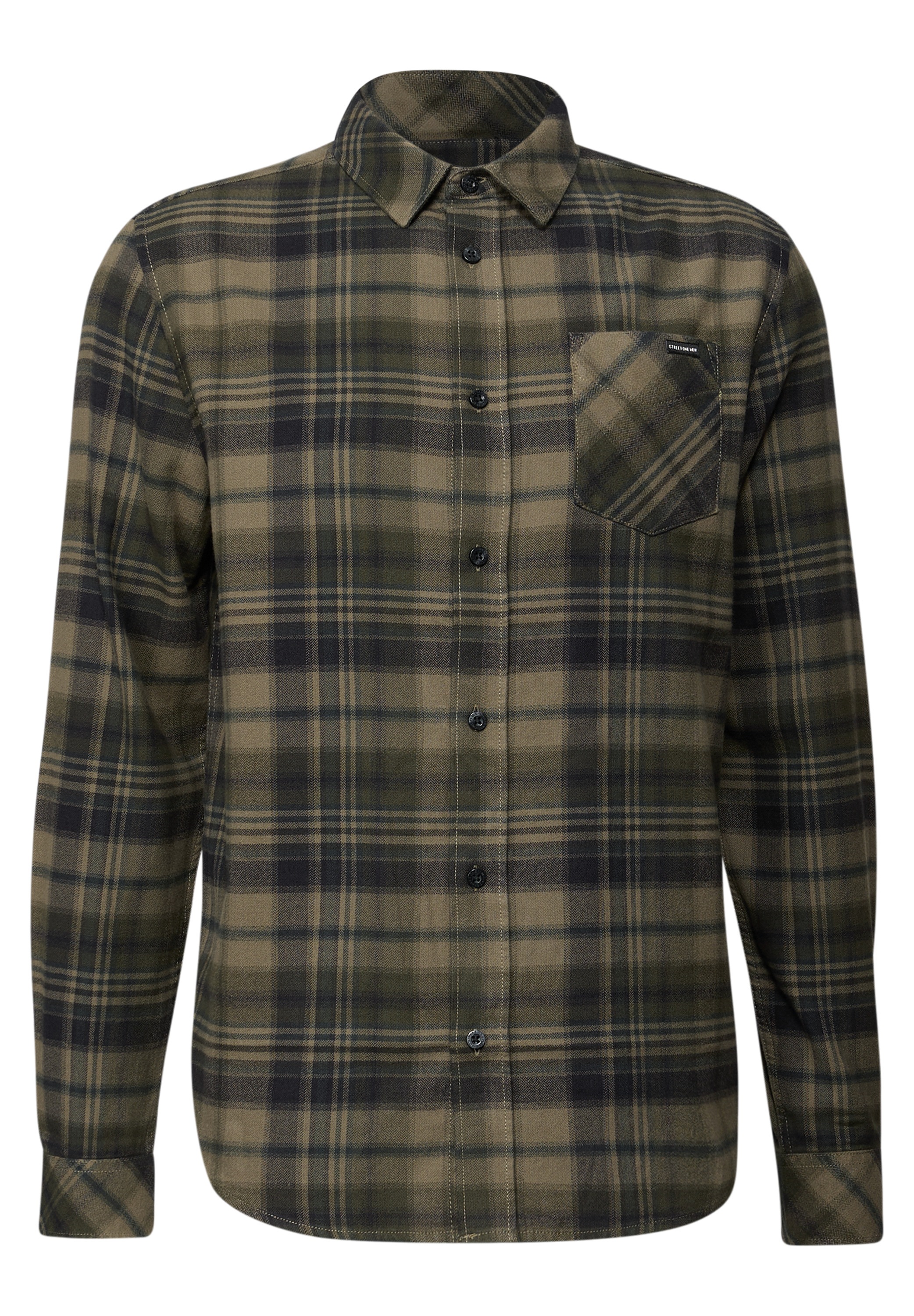 STREET ONE MEN Flanellhemd, mit Brusttasche