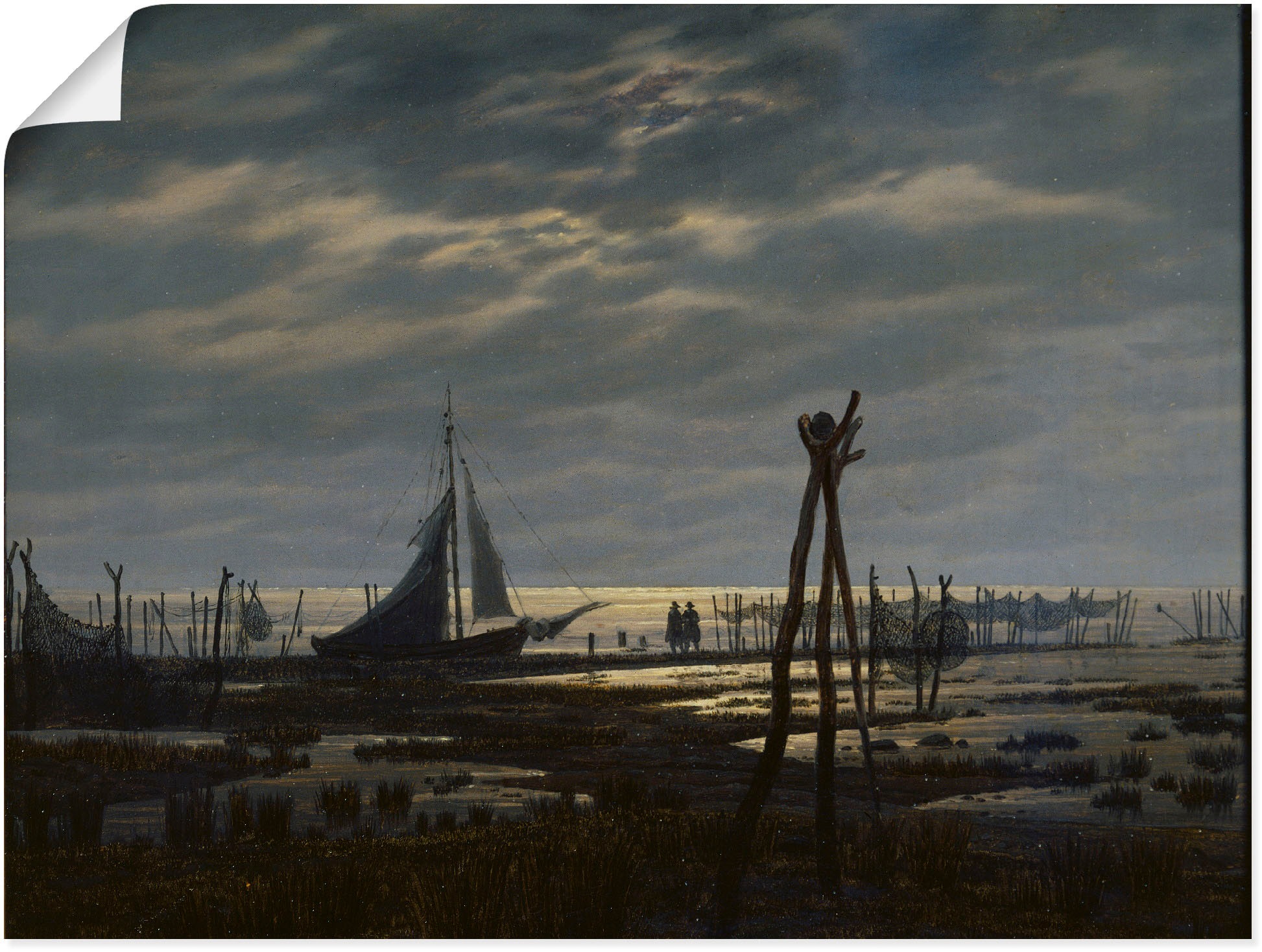 Artland Wandbild »Sumpfiger Strand«, Gewässer, (1 St.), als Alubild, Leinwandbild, Wandaufkleber oder Poster in versch. Größen