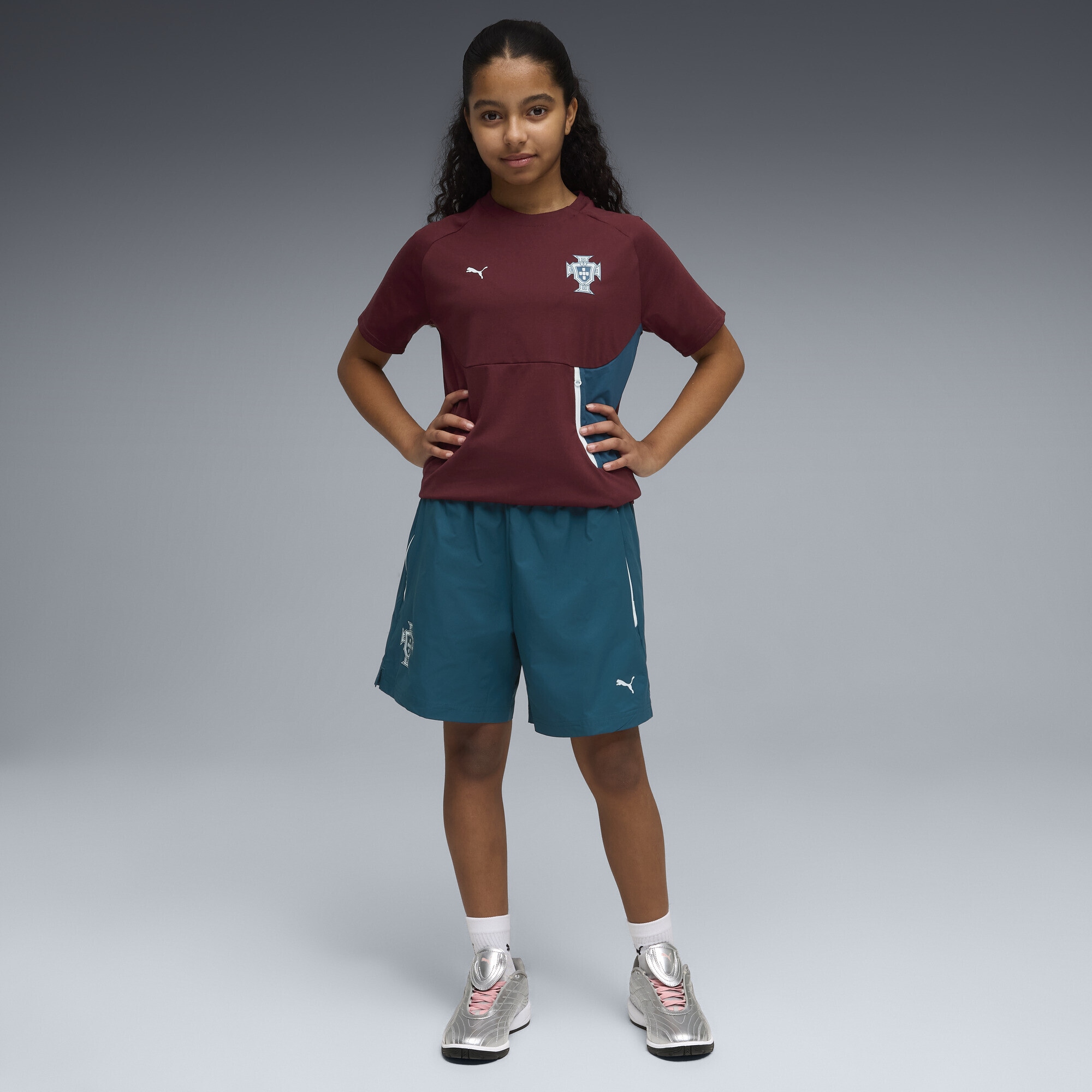 PUMA Shorts »Portugal PUMATECH Relaxed Gewebte Shorts Jugendliche«