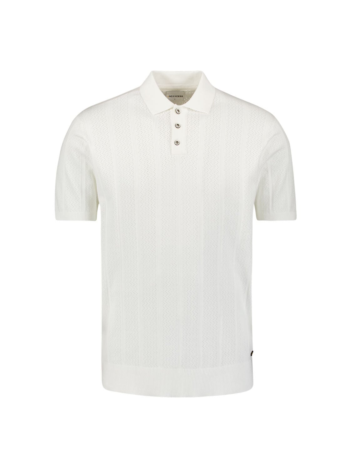 NO EXCESS T-Shirt »No Excess Poloshirt mit kurzen Ärmeln«