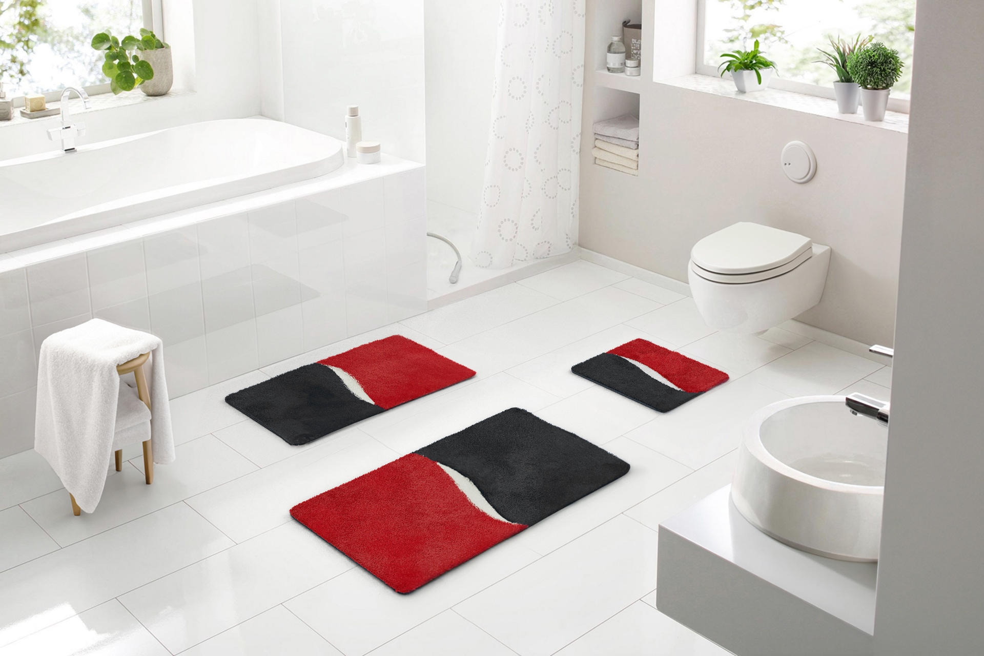 Batex Badematte "Gelo" Höhe 27 mm rutschhemmend beschichtet fußbodenheizung günstig online kaufen