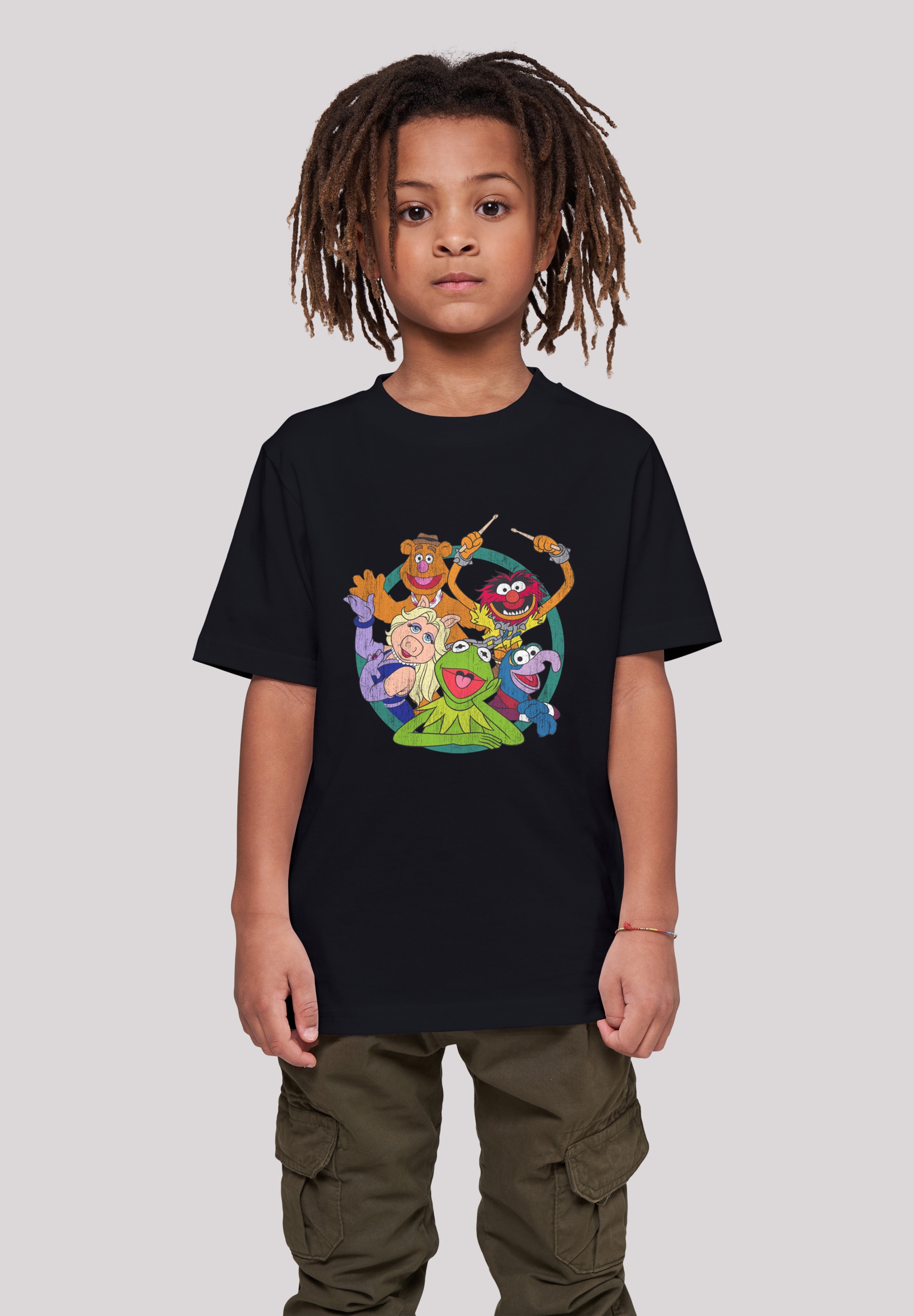 Muppets Group Die Friday | »Disney Black BAUR Print Circle«, F4NT4STIC T-Shirt