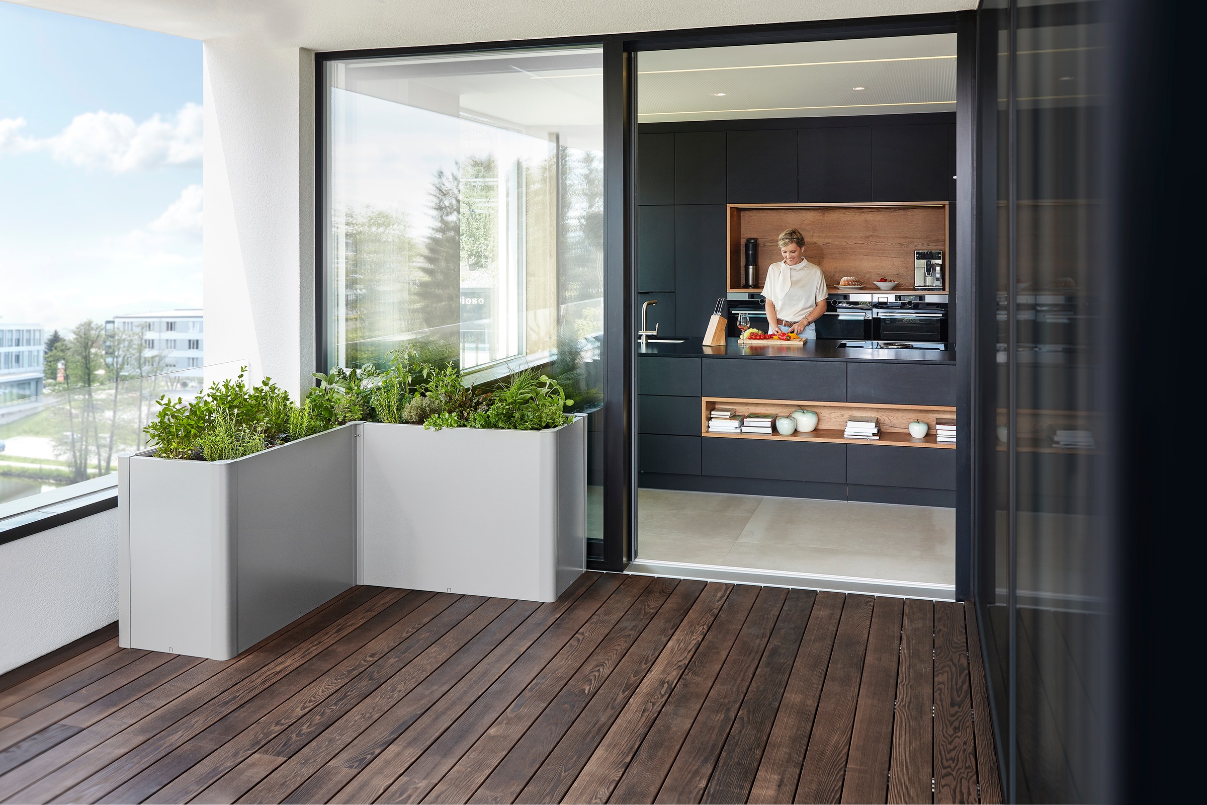 Biohort Hochbeet "BELVEDERE L-Form maxi 1,5, verschiedene Farben" 152x152x7 günstig online kaufen