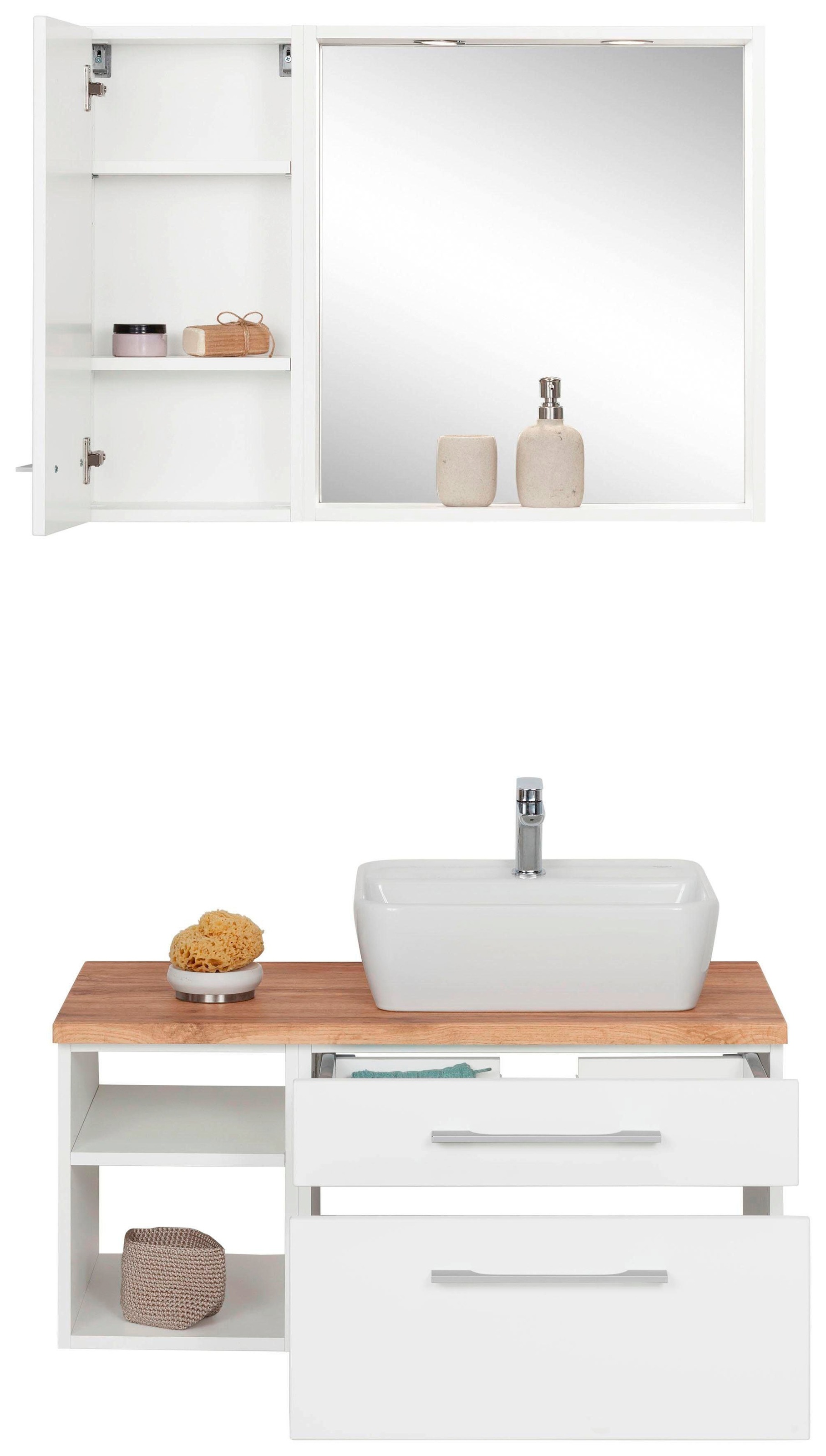 welltime Badmöbel-Set "Davos" 3 Stk. tlg. günstig online kaufen