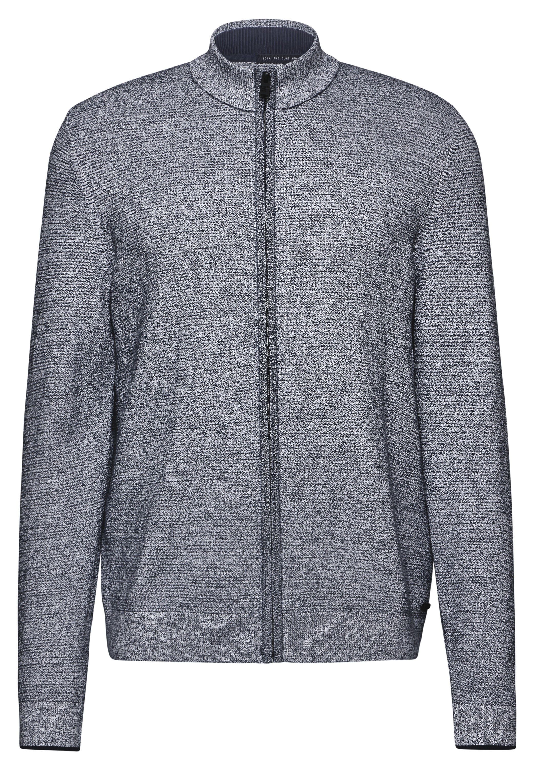 STREET ONE MEN Strickjacke, mit Stehkragen