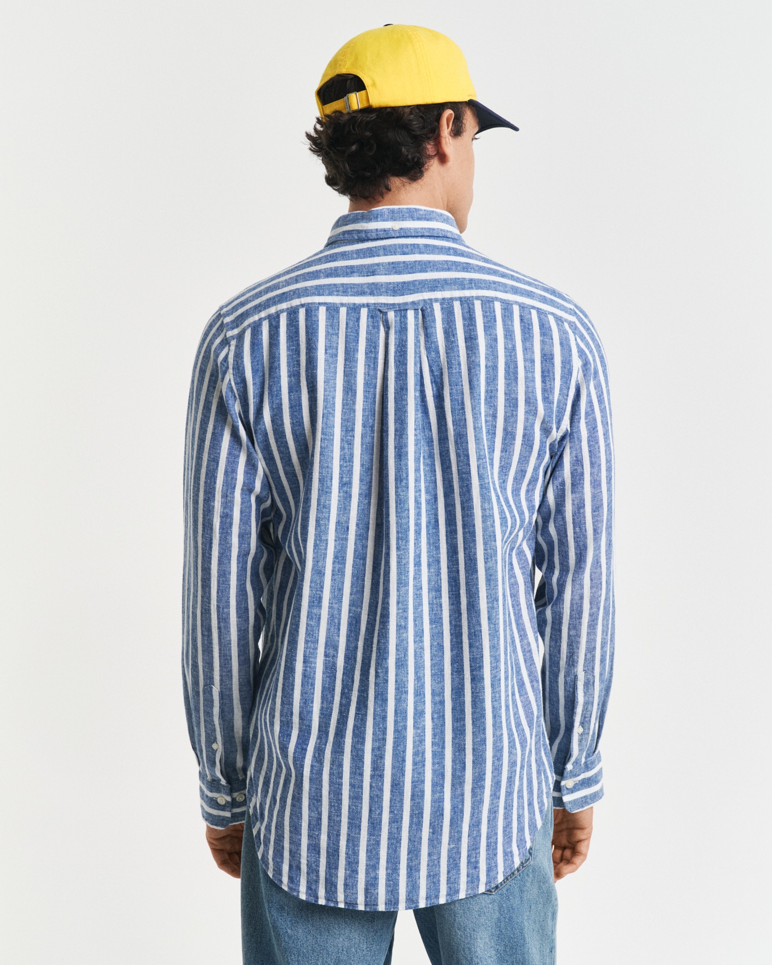 Gant Langarmhemd »REG COTTON/LINEN STRIPED SHIRT« Streifen, luftig, Leinen