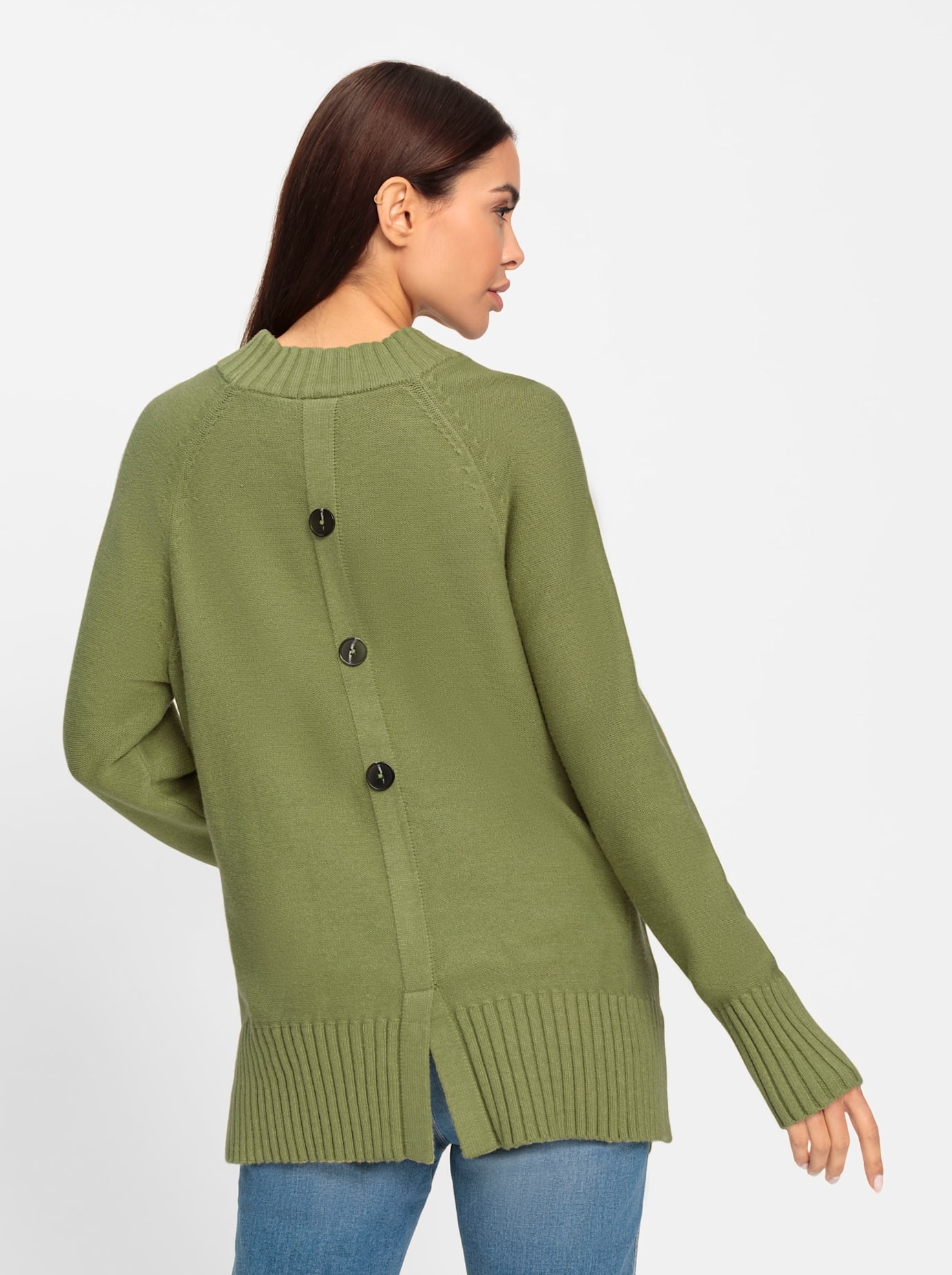 HEINE Damen Rollkragenpullover Grün Gr. 42 3
