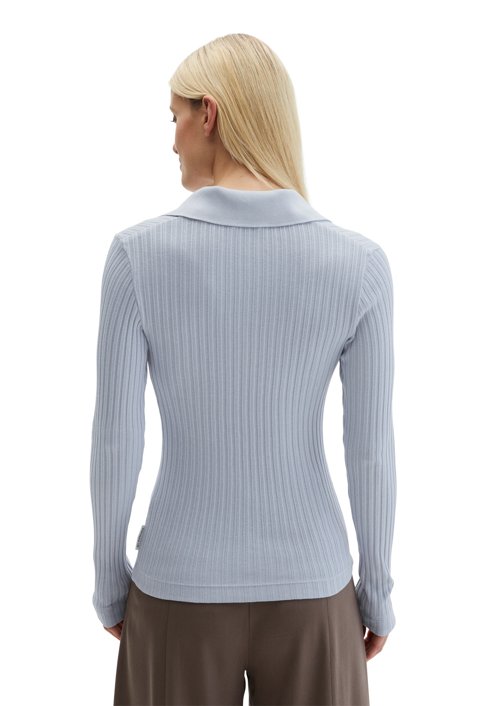 Thumbnail - Marc OPolo Langarm-Poloshirt "mit TENCEL™ Modal"