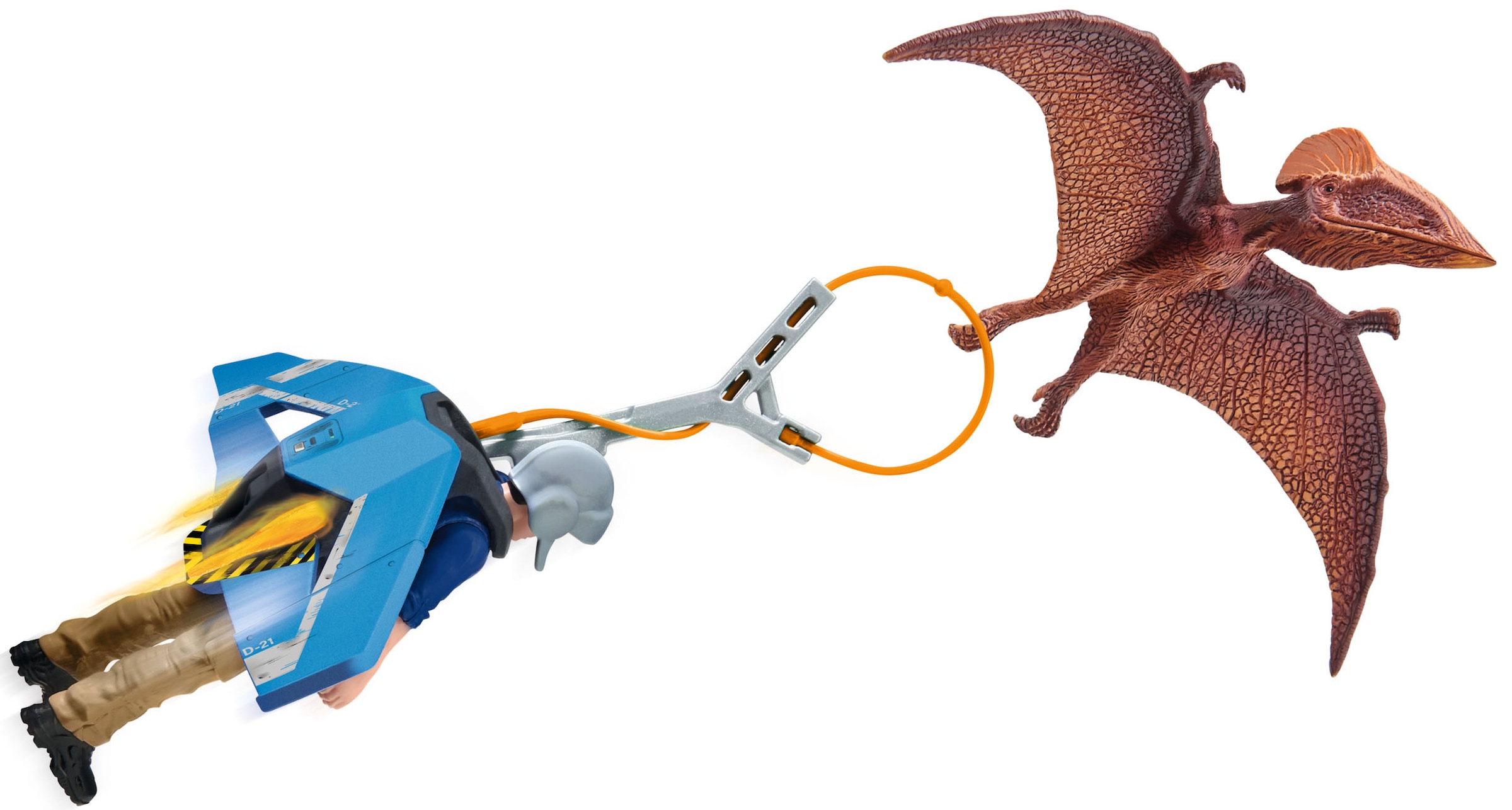 Spielfigur »DINOSAURS, Jetpack Verfolgung (41467)«, mit besonderem Flugsaurier