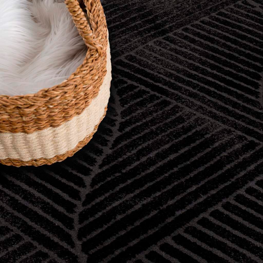 Carpet City Teppich »Friseé-Teppich FANCY 904«, rechteckig, Kurzflor Wohnzimmer, florale 3D-Optik, für Schlafzimmer, Flur