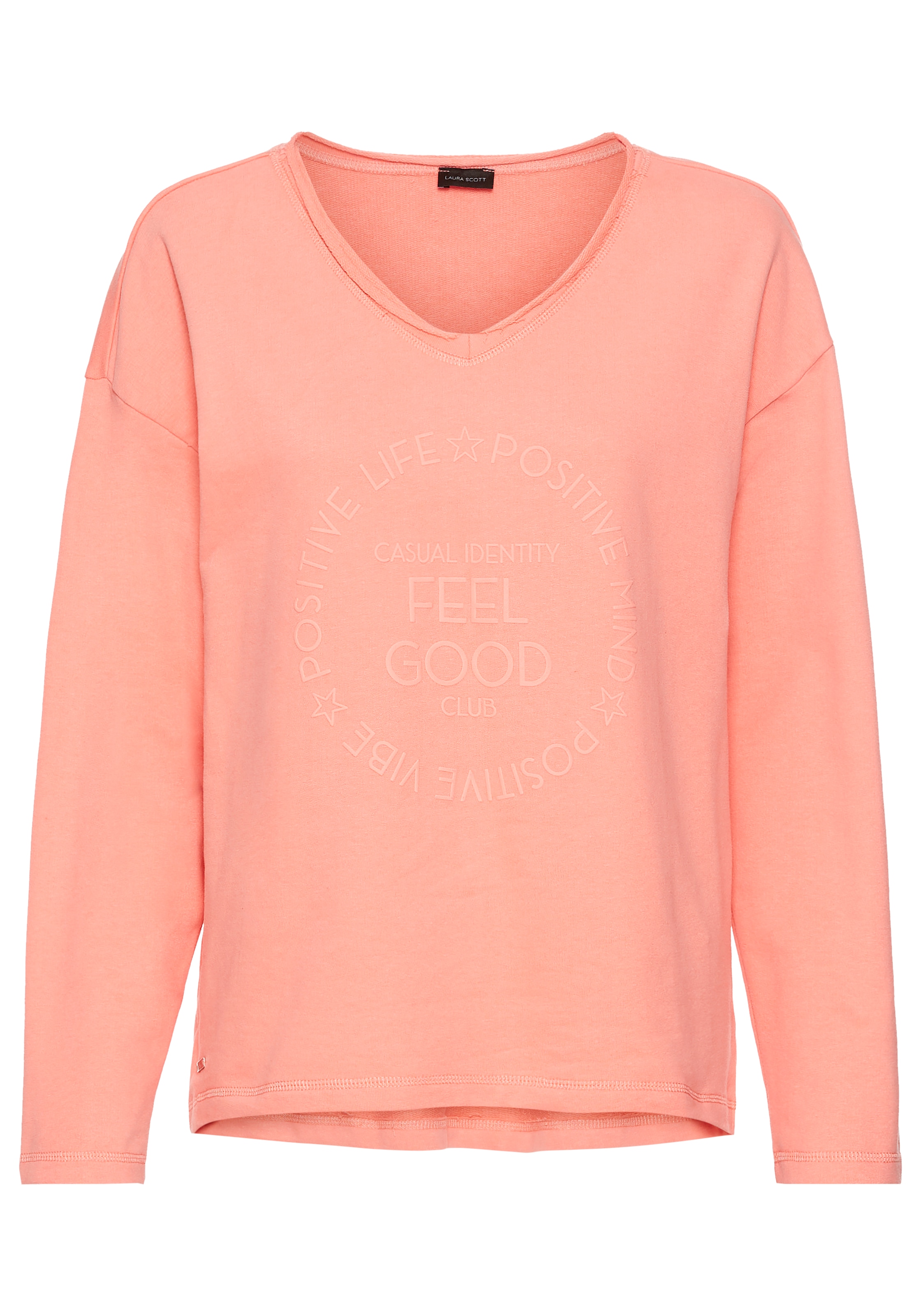 Laura Scott Longsweatshirt, mit Fransenkante - NEUE KOLLEKTION