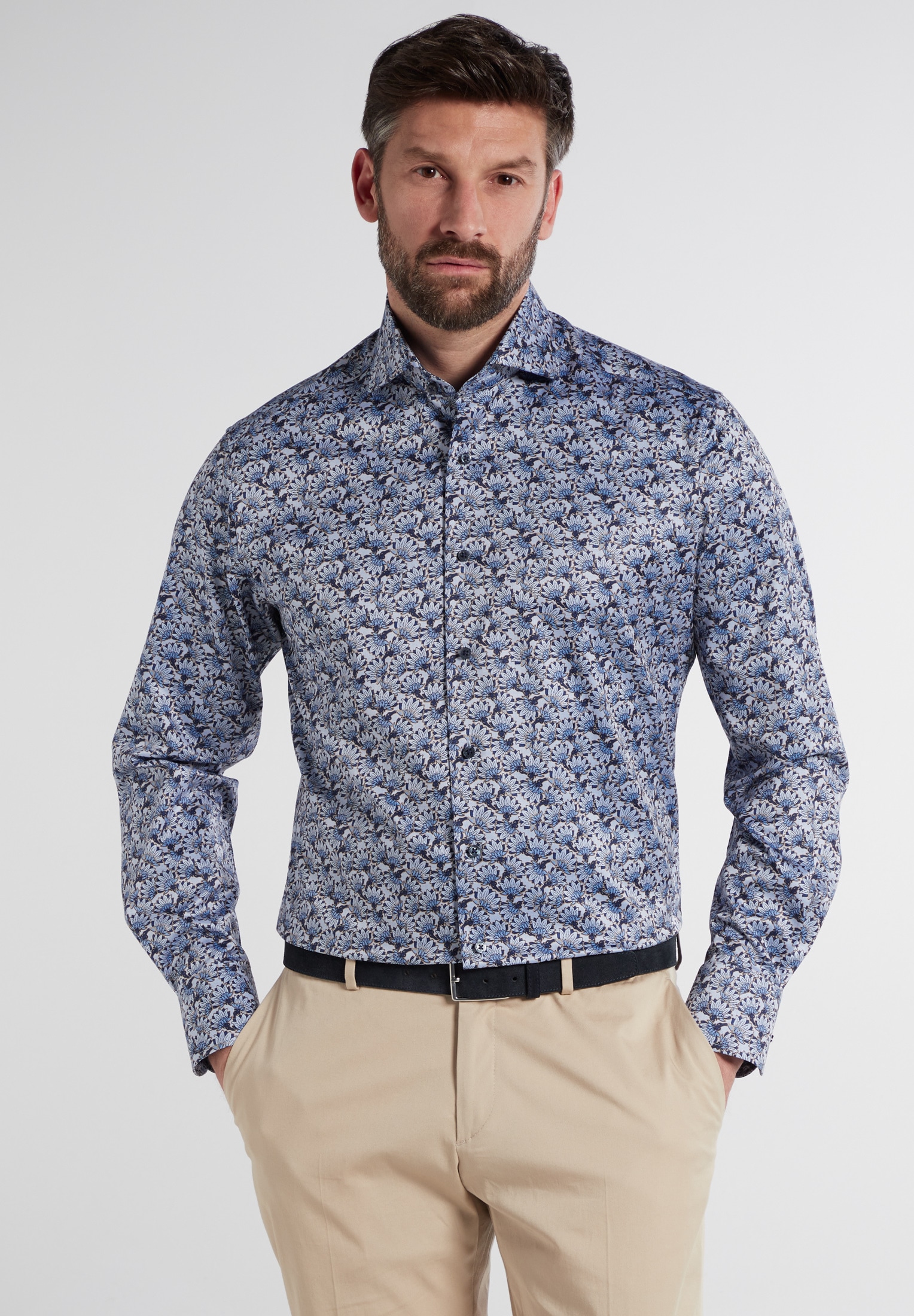 Eterna Langarmhemd "MODERN FIT", NON IRON (bügelfrei) günstig online kaufen