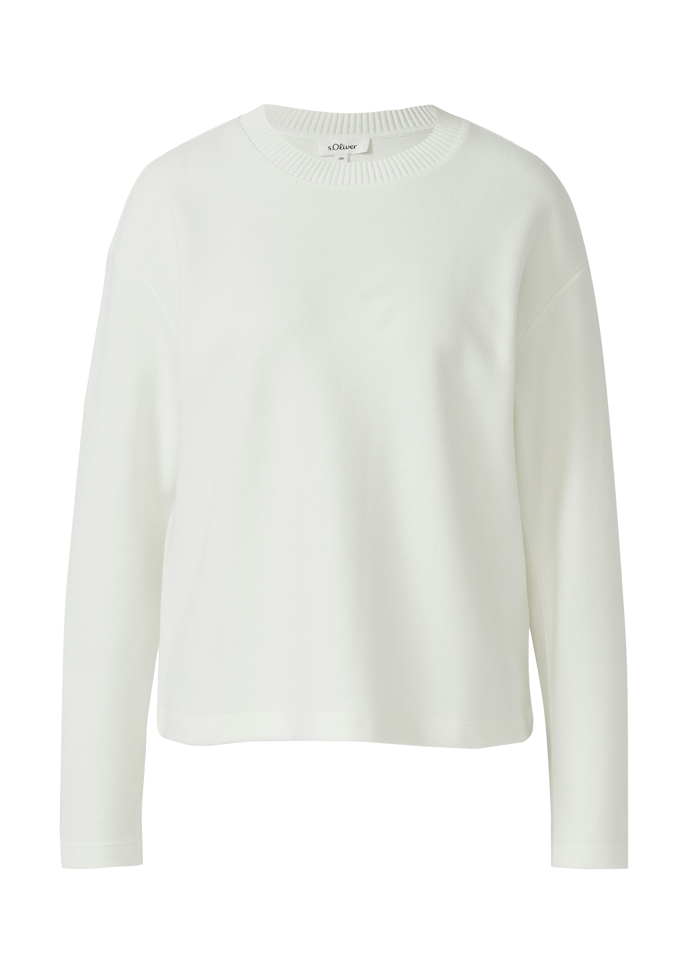 s.Oliver Sweatshirt, mit Rippblende