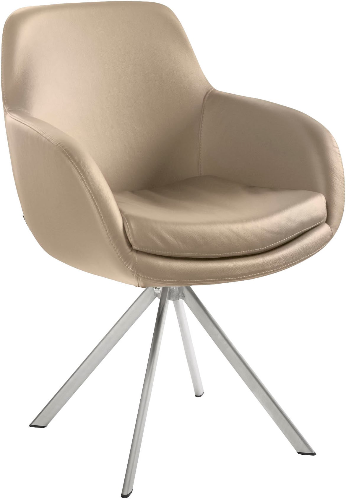 Musterring Esszimmerstuhl "Tavia" (Set) 2 Stk.Stativgestell Edelstahl, wahlweise mit Drehfunktion, diverse Farben