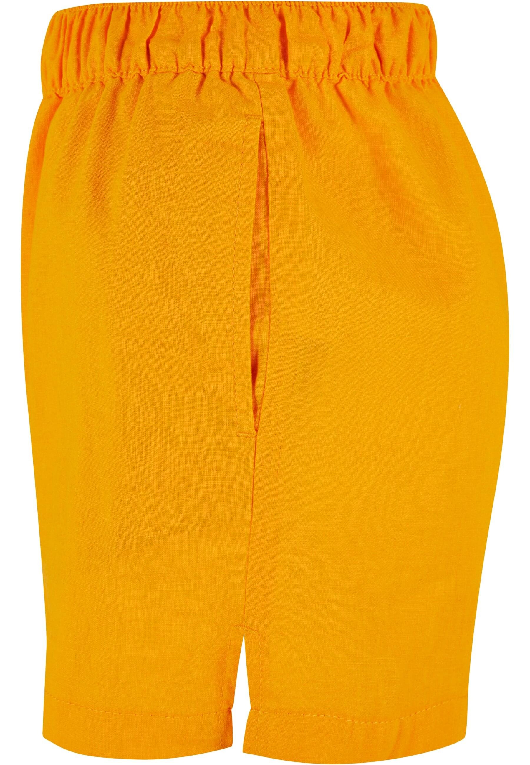 URBAN CLASSICS Shorts »Urban Classics Damen Ladies Linen Mixed Boxer Shorts«, (1 tlg.)