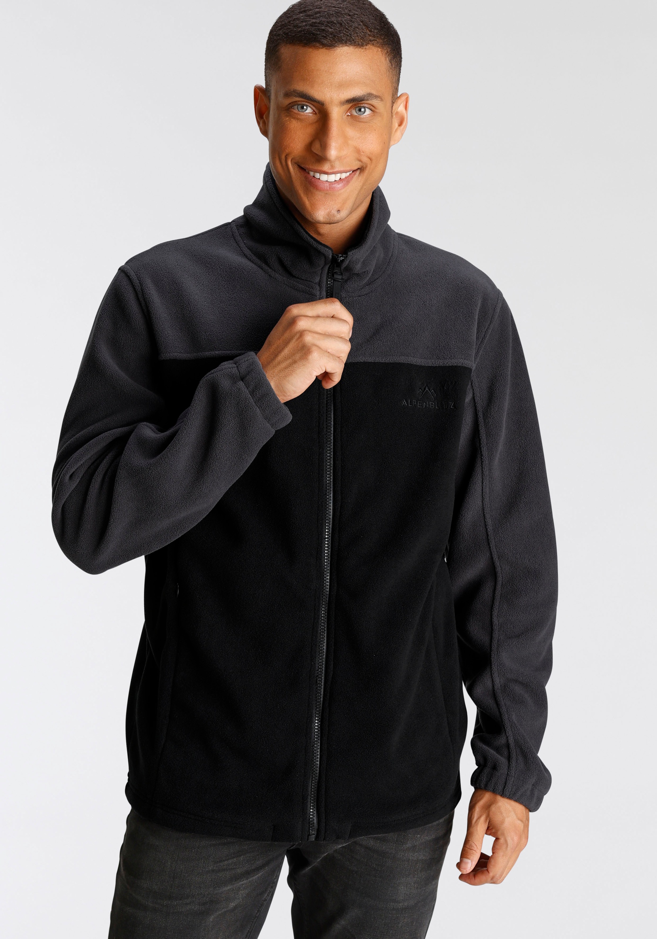 ALPENBLITZ Fleecejacke »"Holstebro"«, mit Logostickerei kaufen