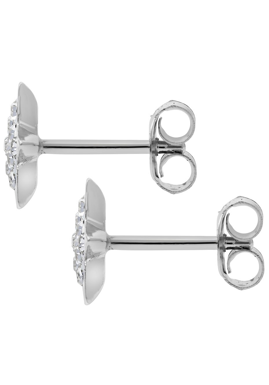 Paar Ohrstecker FIRETTI "Schmuck Geschenk Silber 925 Ohrschmuck Stern", silber (silberfarben, weiß), Ohrringe, Mädchen, Silber 925 (Sterlingsilber), mit Kristallstein 2