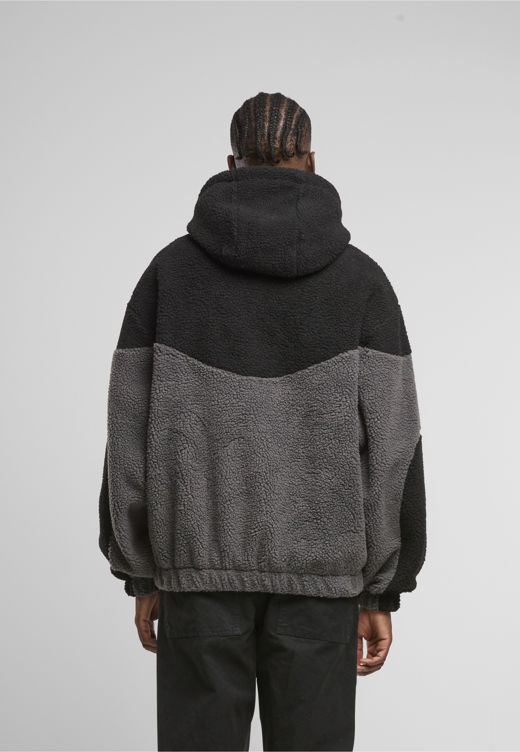 URBAN CLASSICS Kapuzensweatshirt »Urban Classics Weavy Colorblock Teddy Hoodie«, 1 Stk.
