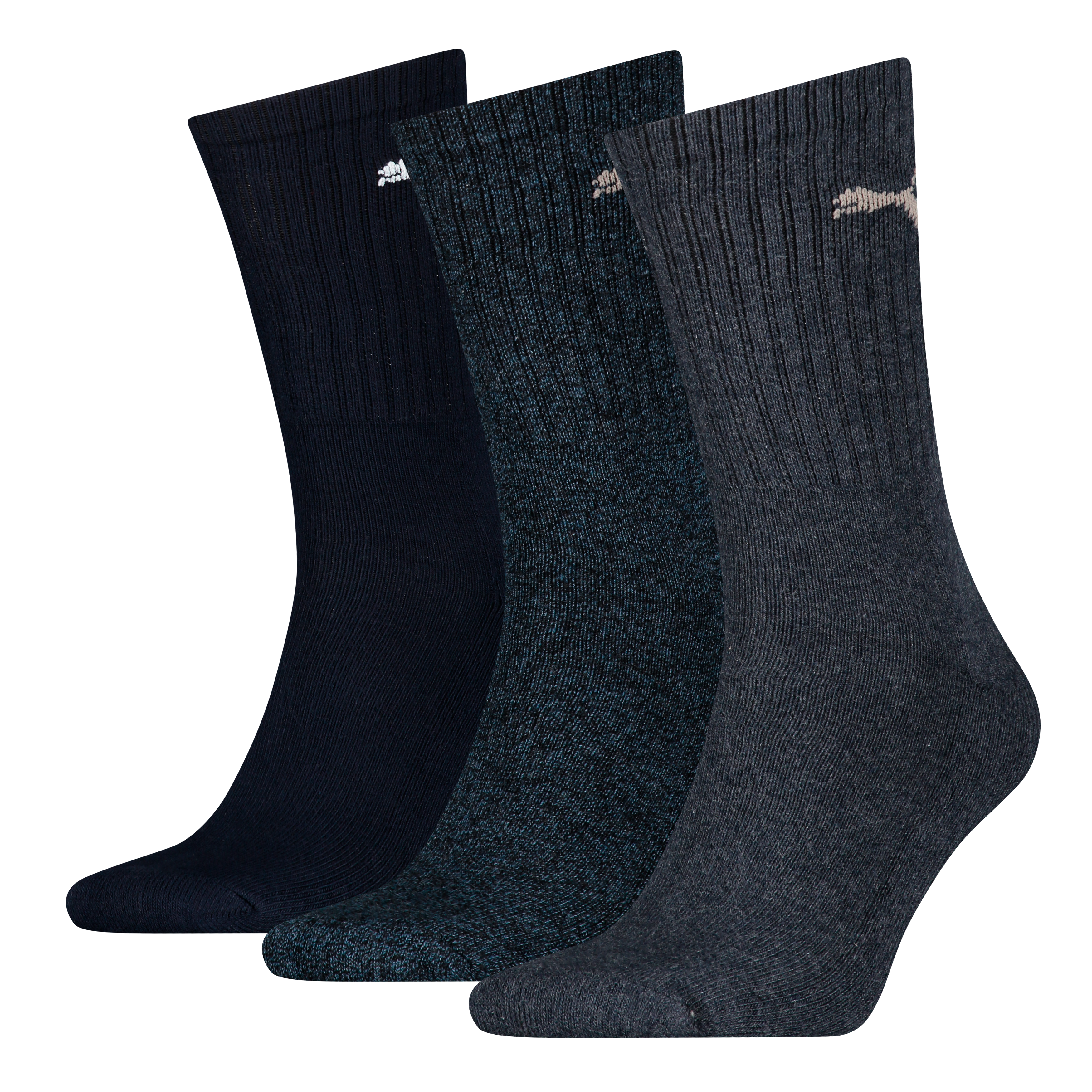 PUMA "PUMA UNISEX CREW SOCK 3P" 3 Paar, mit farblichem Logo