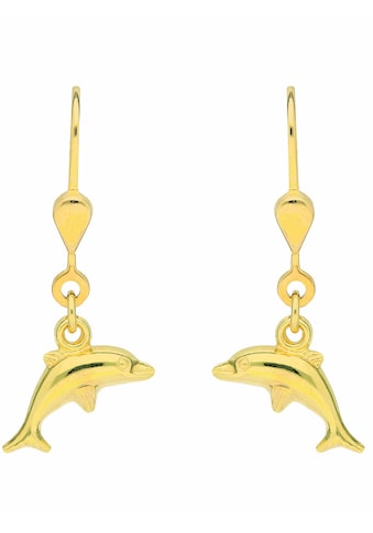 Paar Ohrhänger »1 Paar 333 Gold Ohrringe / Ohrhänger Delphin«