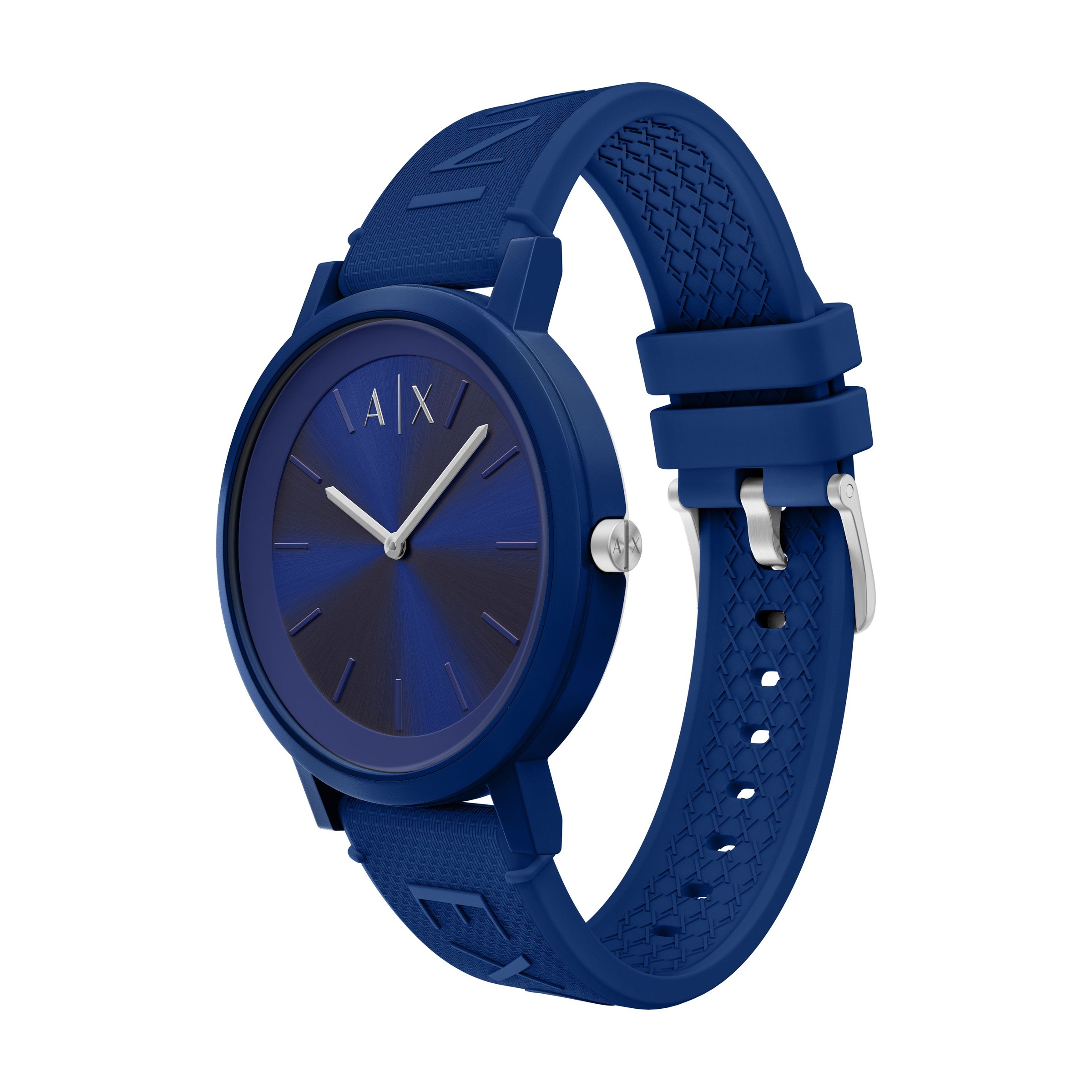 ARMANI EXCHANGE Quarzuhr Armbanduhr, Silikonarmband, analog