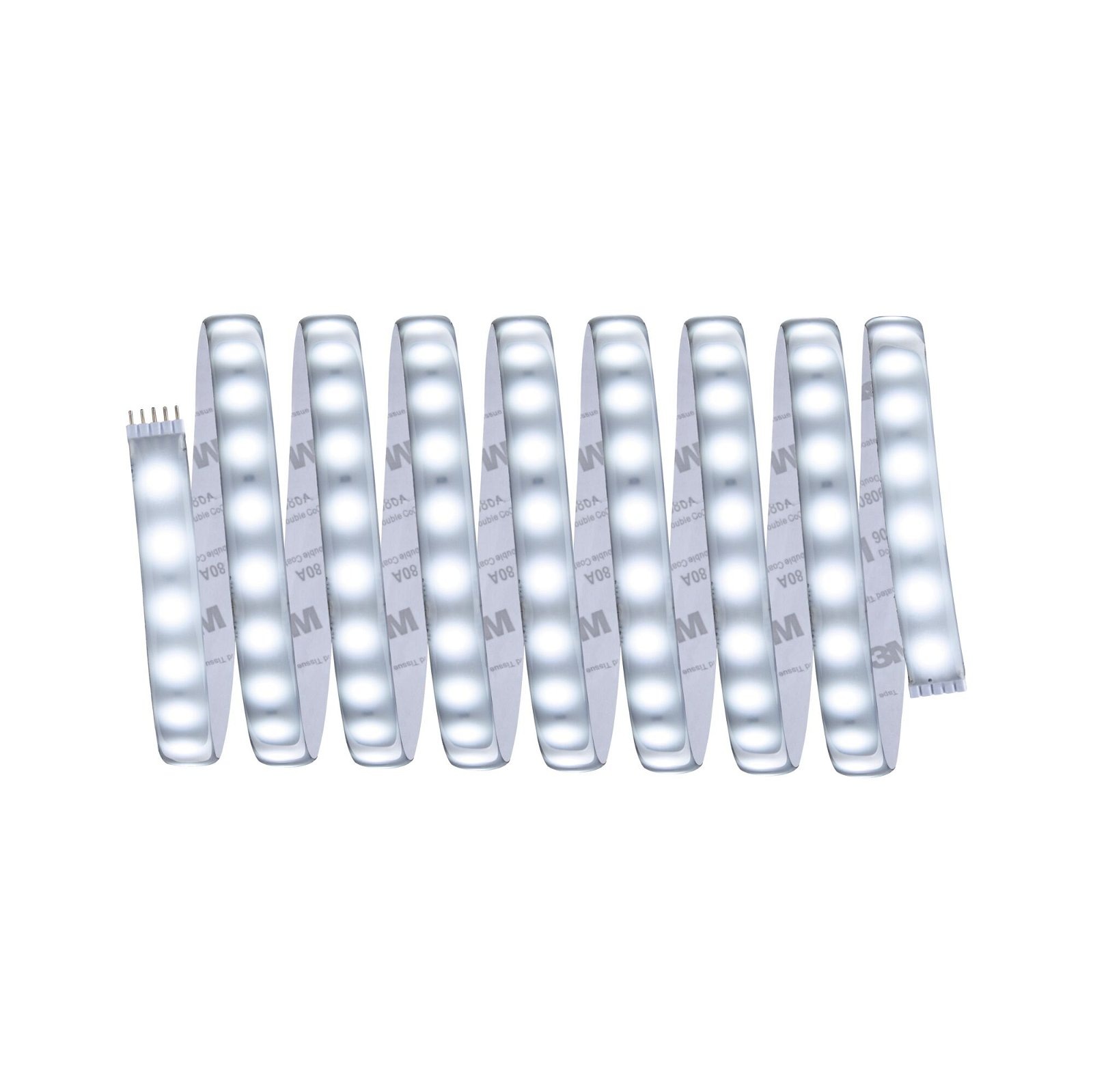 Paulmann LED-Streifen »MaxLED 500 Basisset 3m Daylight 18W 230/24V 36VA Silber Kunststoff«, 1 St.-flammig, IP44 Cover 6500K